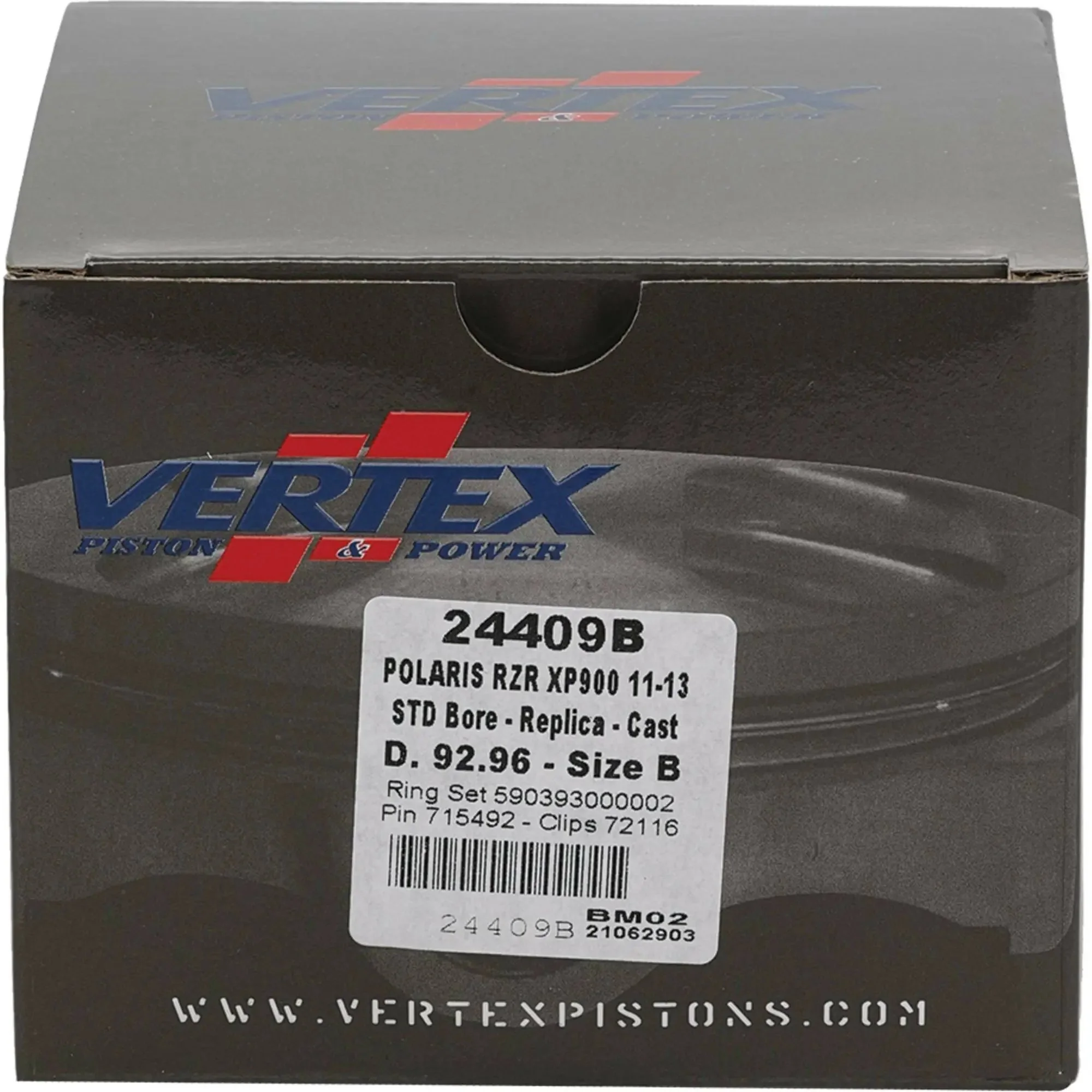 Piston Kit Cast 92.95/Std 10.6:1 Pol - Image 2