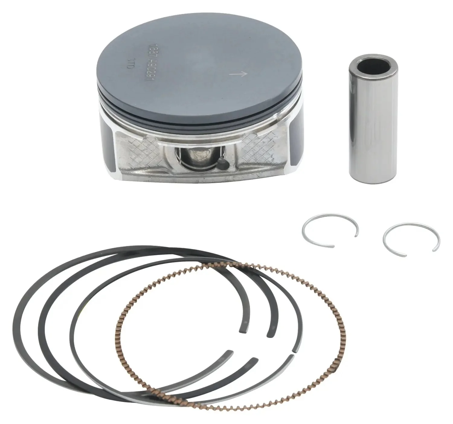 Piston Kit Cast 92.96/Std 10.0:1 Pol - Image 4