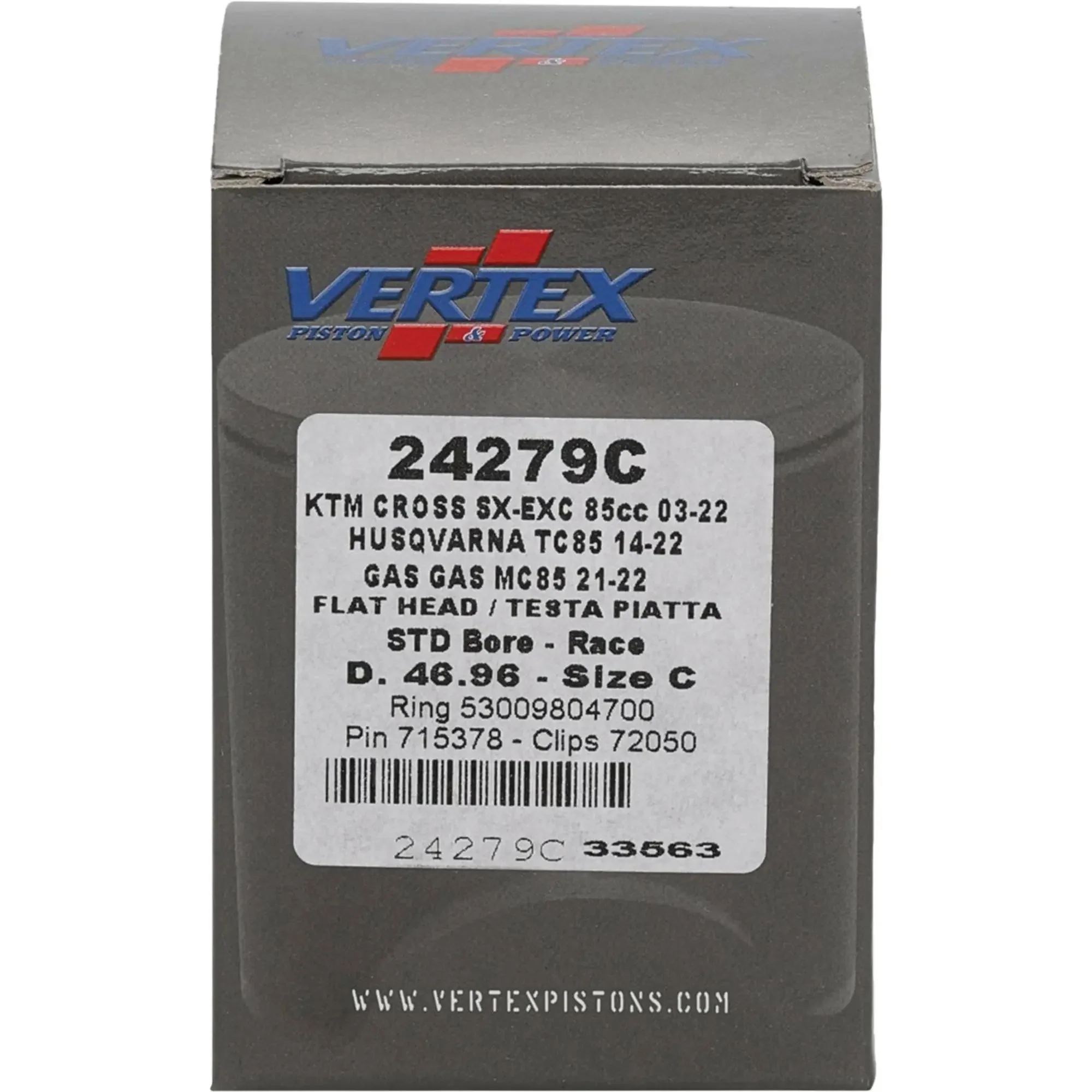 Piston Kit Cast Race 46.96/Std Gas/Husq/Ktm - Image 2