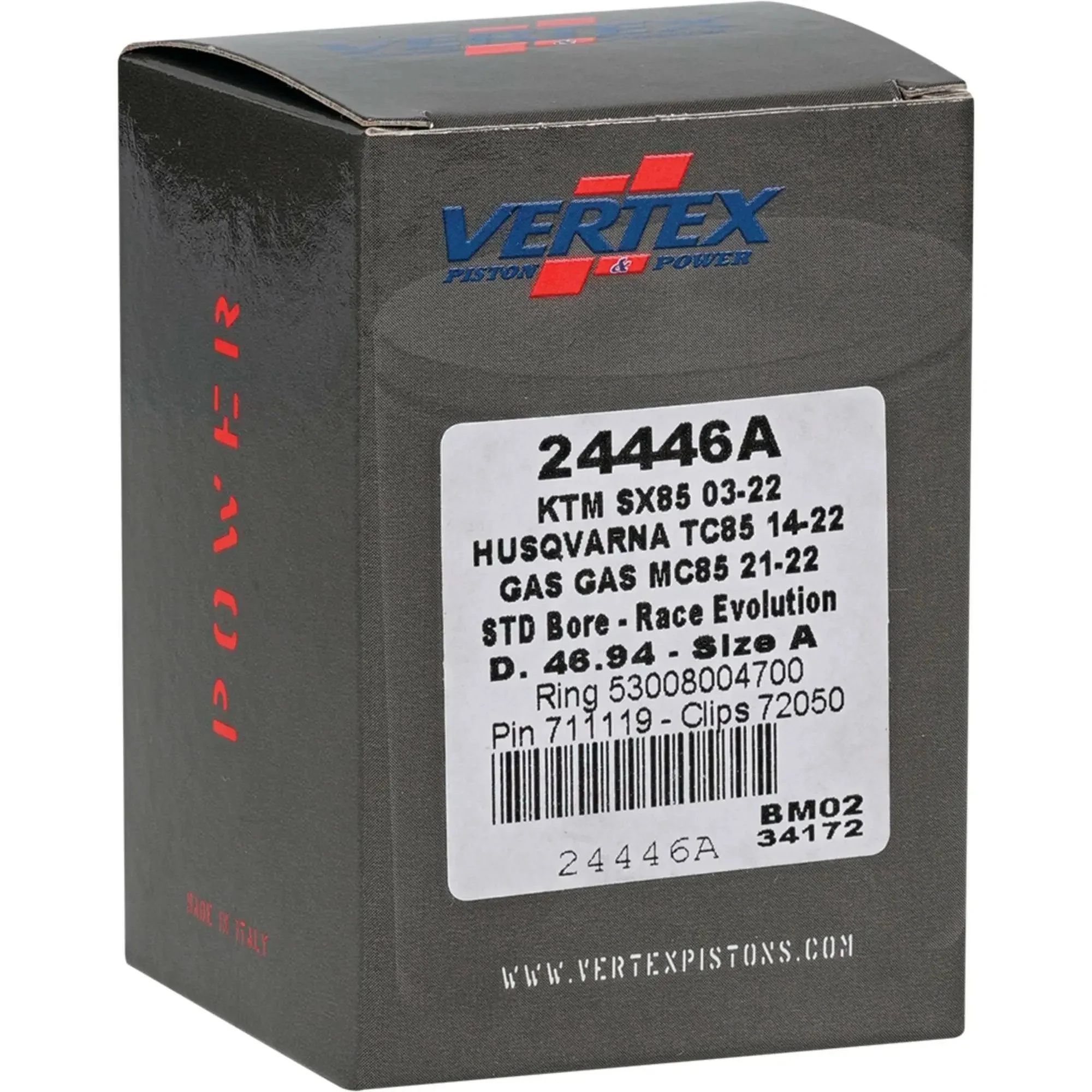 Piston Kit Cast Race Evolution 46.94/Std Ktm / Husq / Gas - Image 4