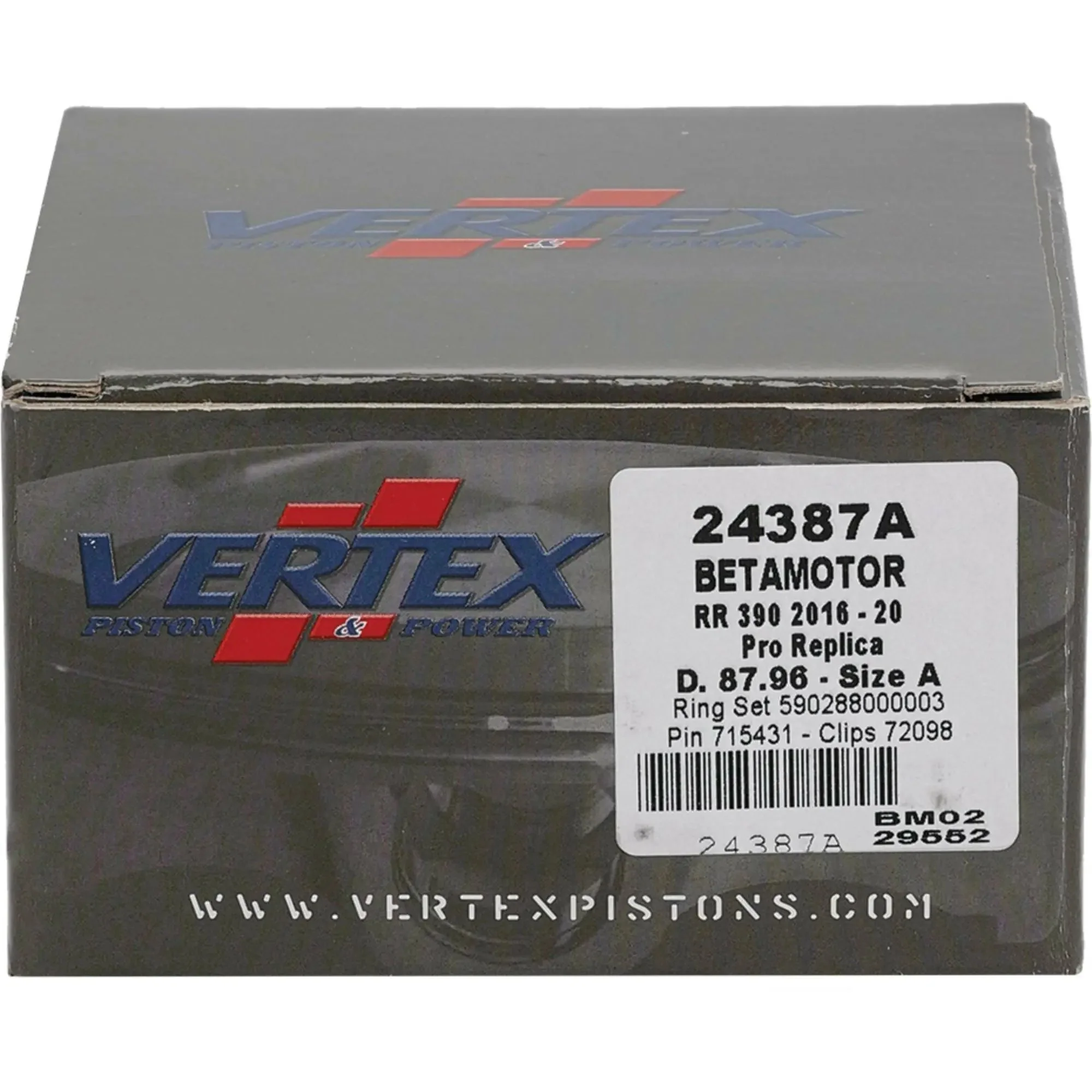 Piston Kit Forged 87.96/Std 12.48:1 Beta - Image 2