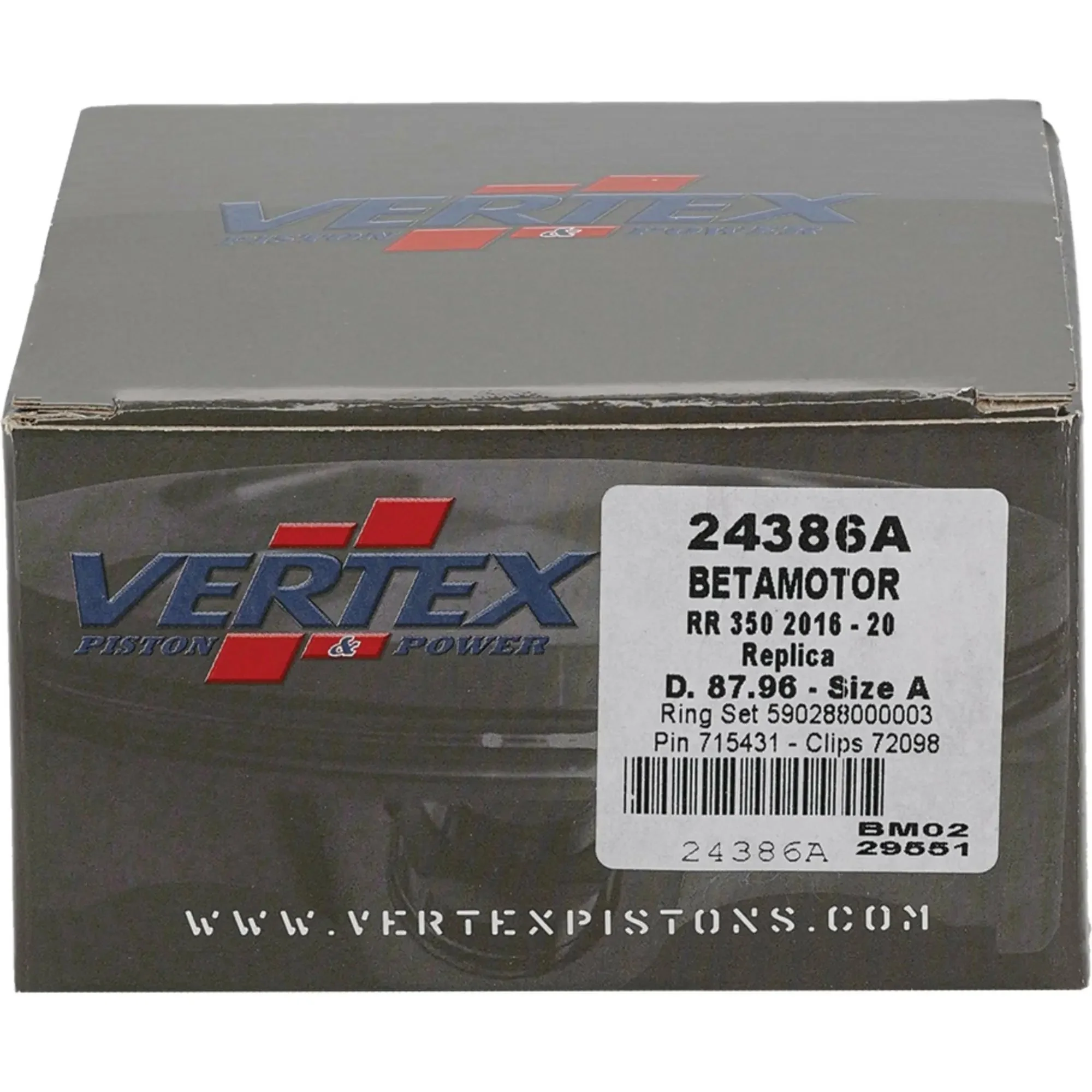 Piston Kit Forged 87.96/Std 13.0:1 Beta - Image 2