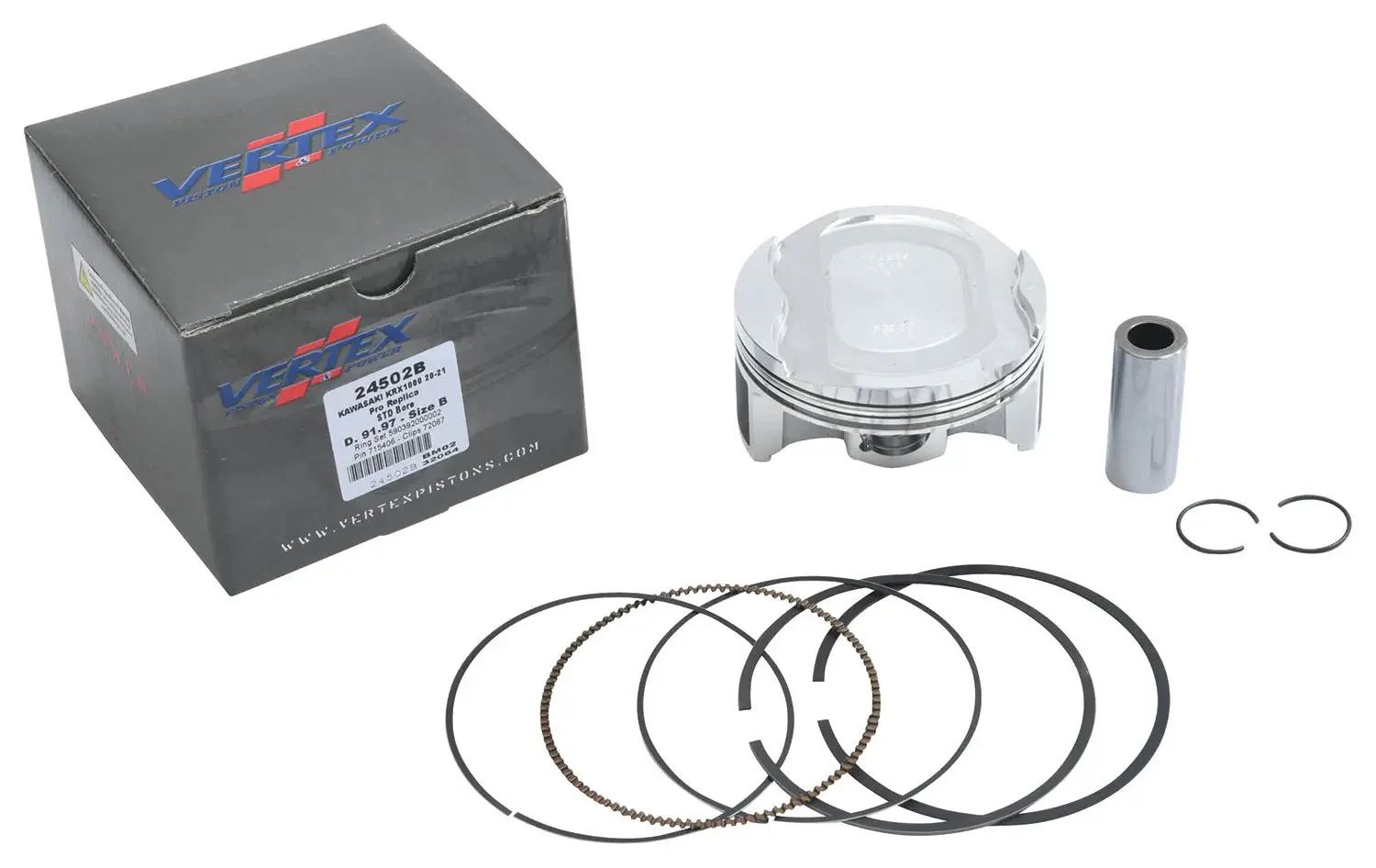 Piston Kit Forged 91.97/Std 11.5:1 Kaw - Image 3