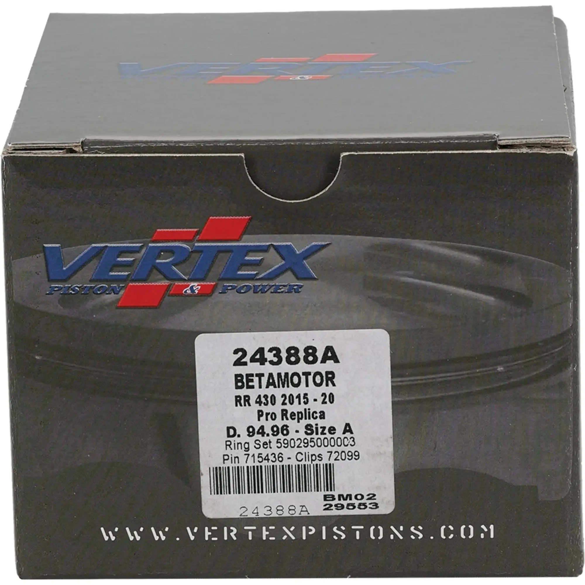 Piston Kit Forged 94.96/Std 12.33:1 Beta - Image 2