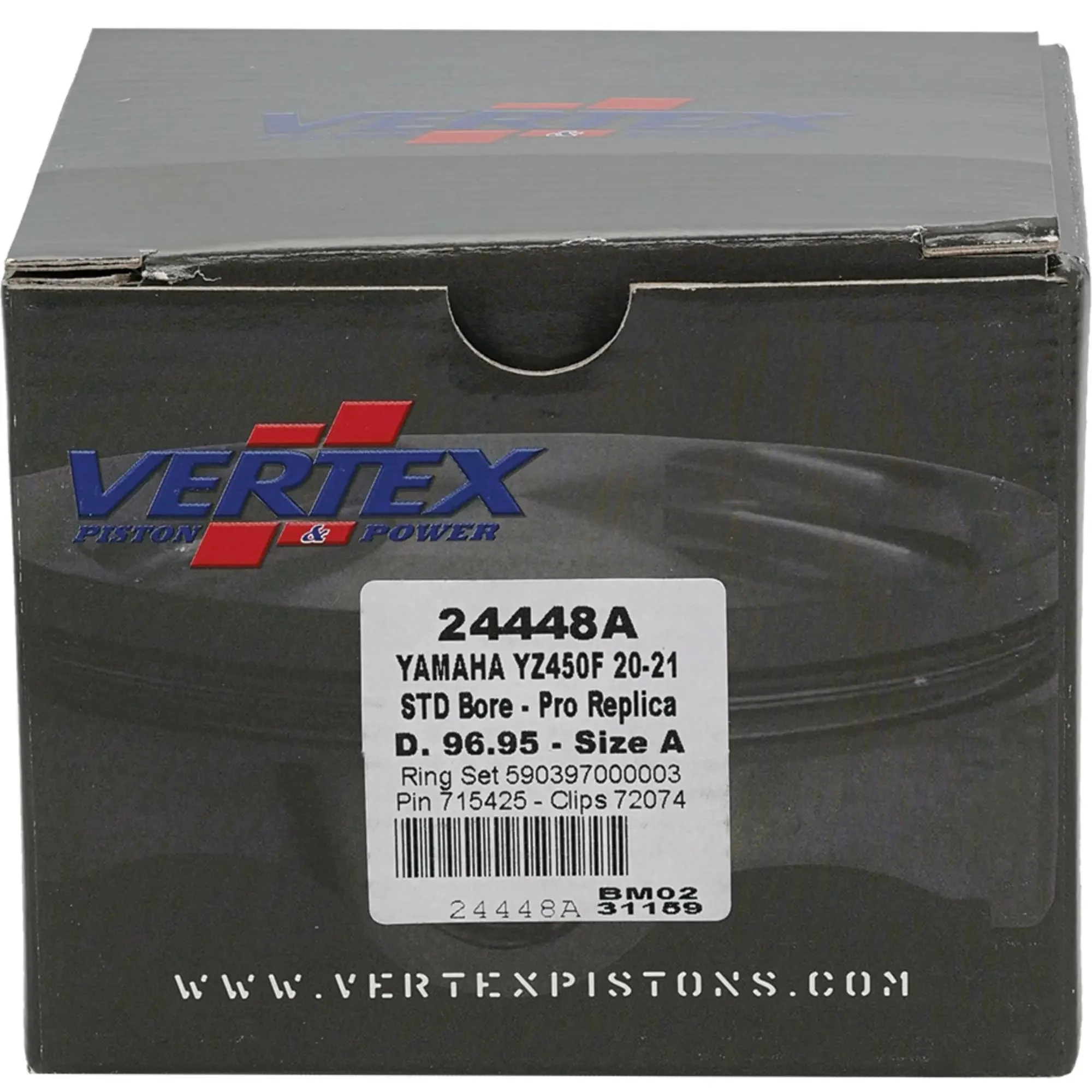 Piston Kit Forged 96.95/Std 12.8:1 Yam - Image 2