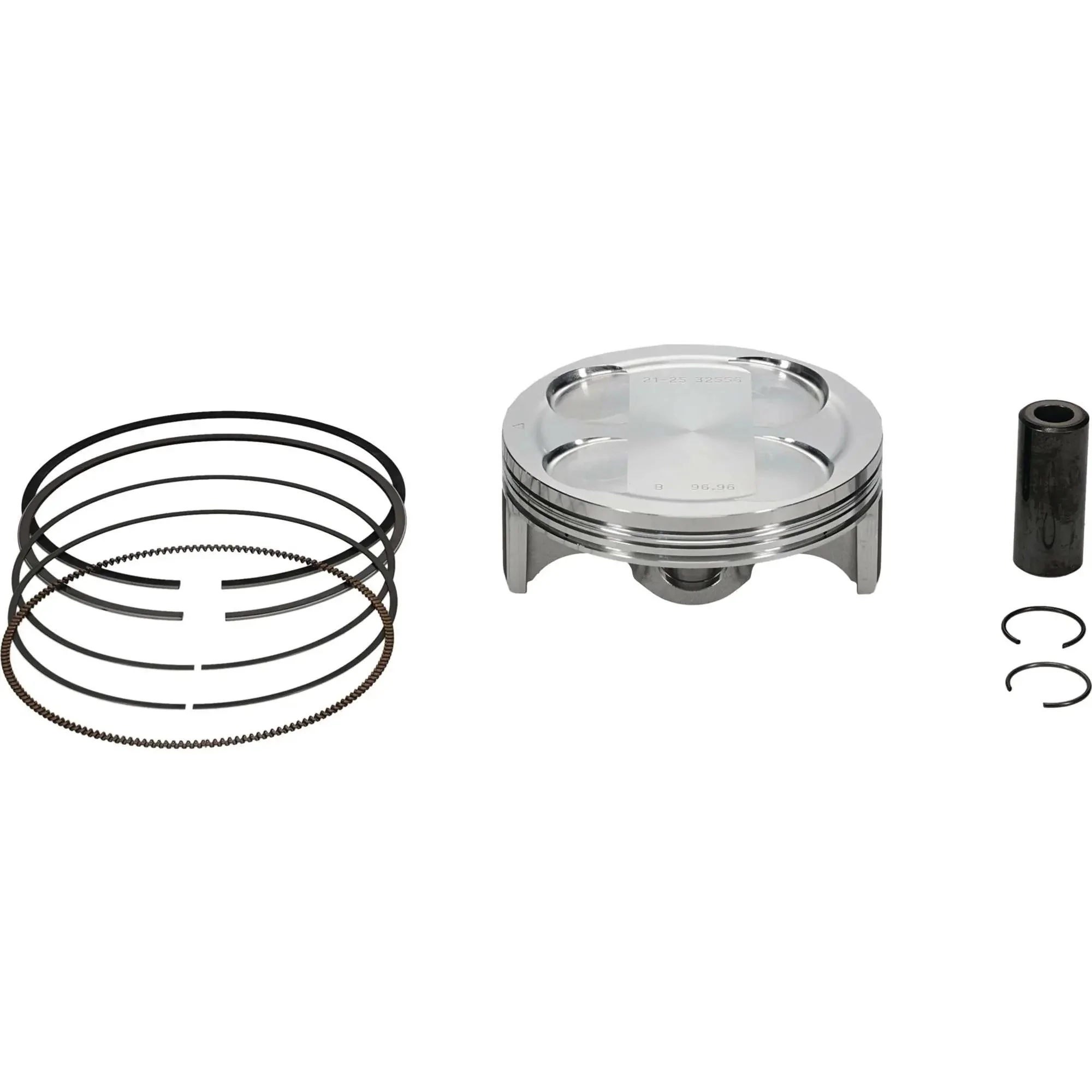 Piston Kit Forged 96.96/Std 12.8:1 Yam - Image 3