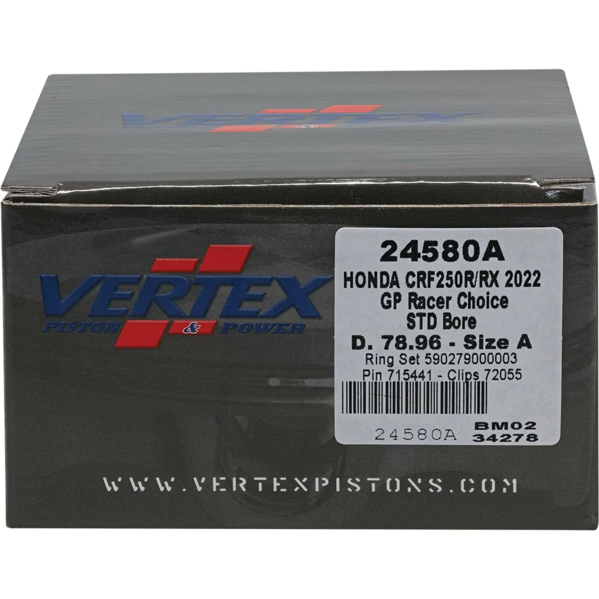 Piston Kit Gp Rc Forged 78.96/Std 14.1:1 Hon - Image 3