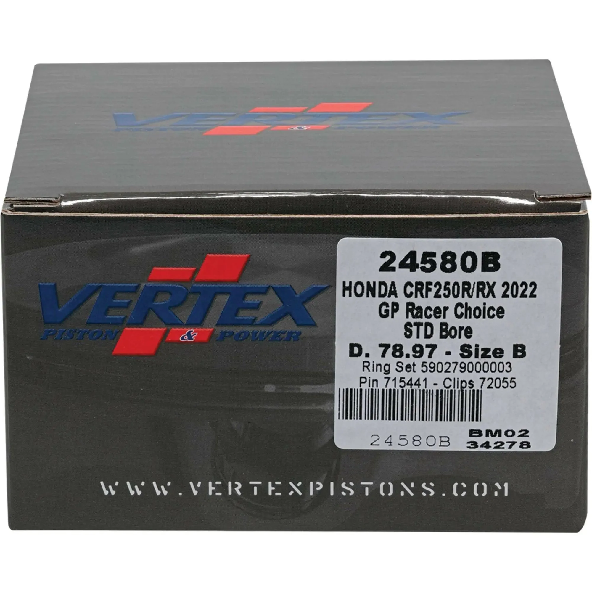 Piston Kit Gp Rc Forged 78.97/Std 14.1:1 Hon - Image 3