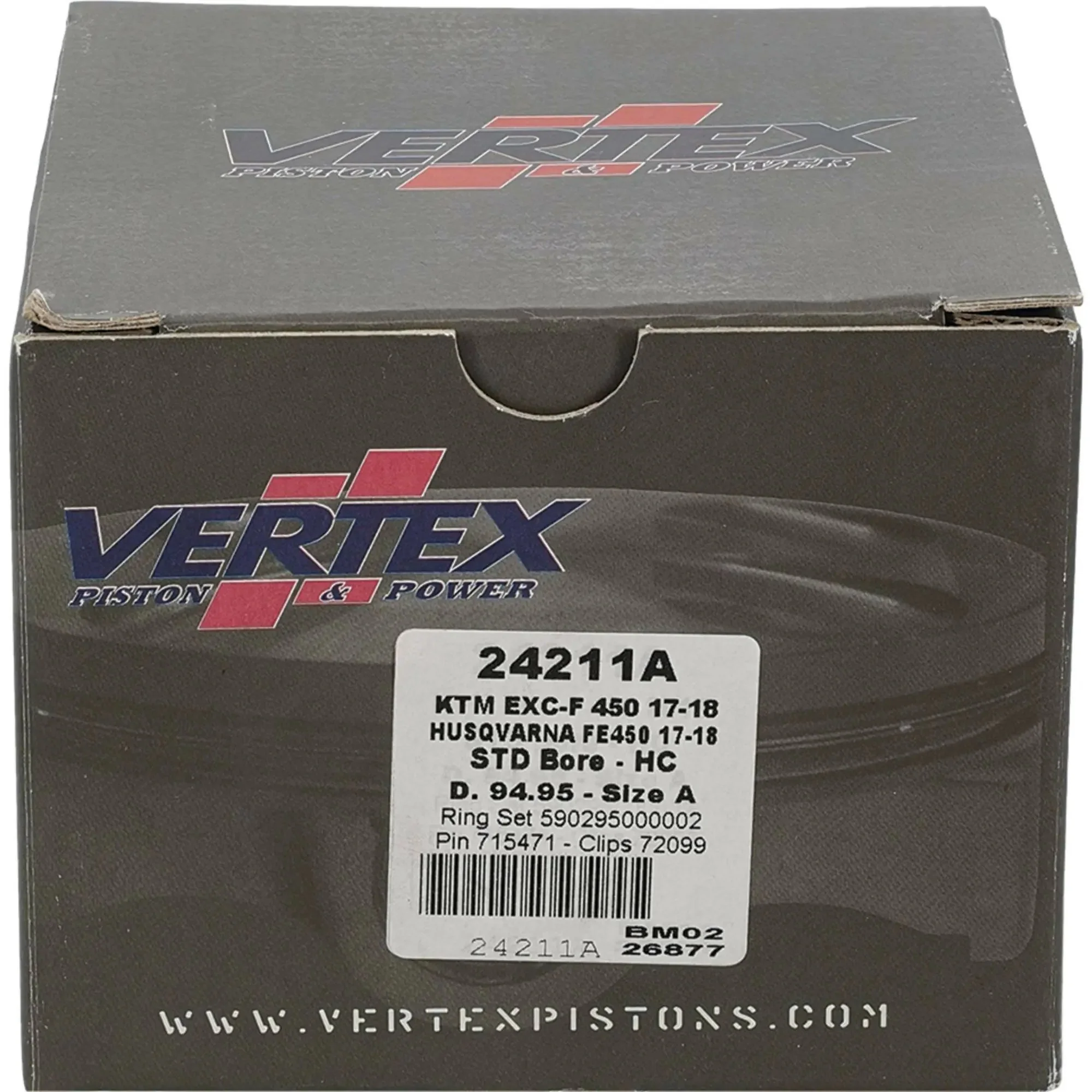 Piston Kit Hc Forged 94.95/Std 12.8:1 Husq/Ktm - Image 2