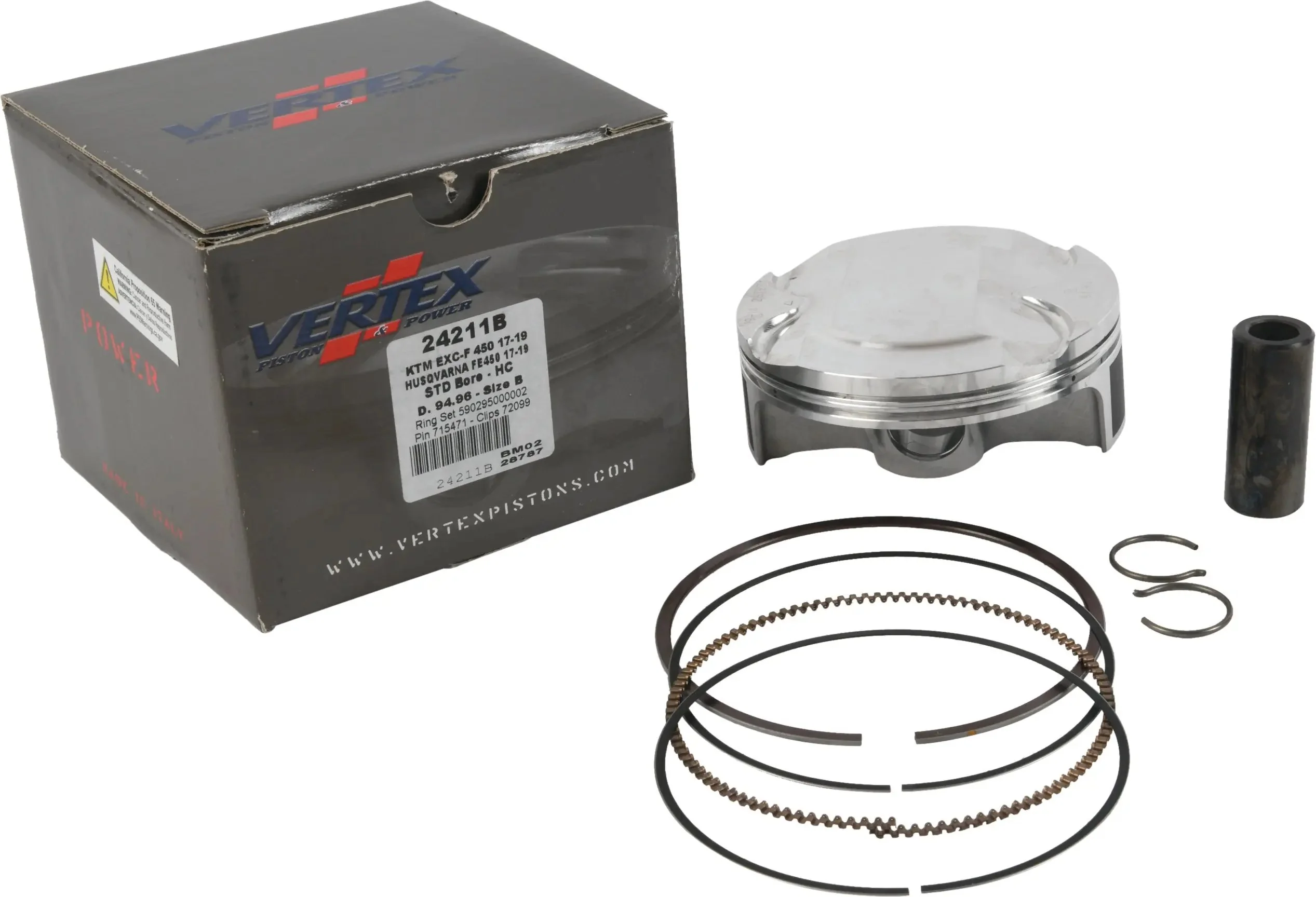 Piston Kit Hc Forged 94.96/Std 12.8:1 Husq/Ktm - Image 3