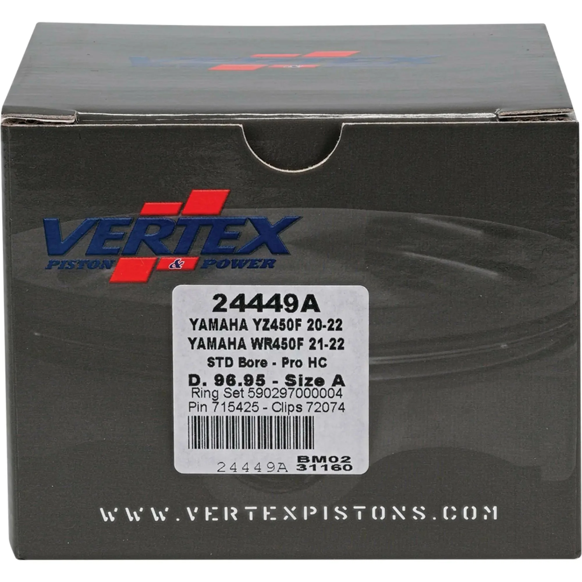 Piston Kit Hc Forged 96.95/Std 13.8:1 Yam - Image 3
