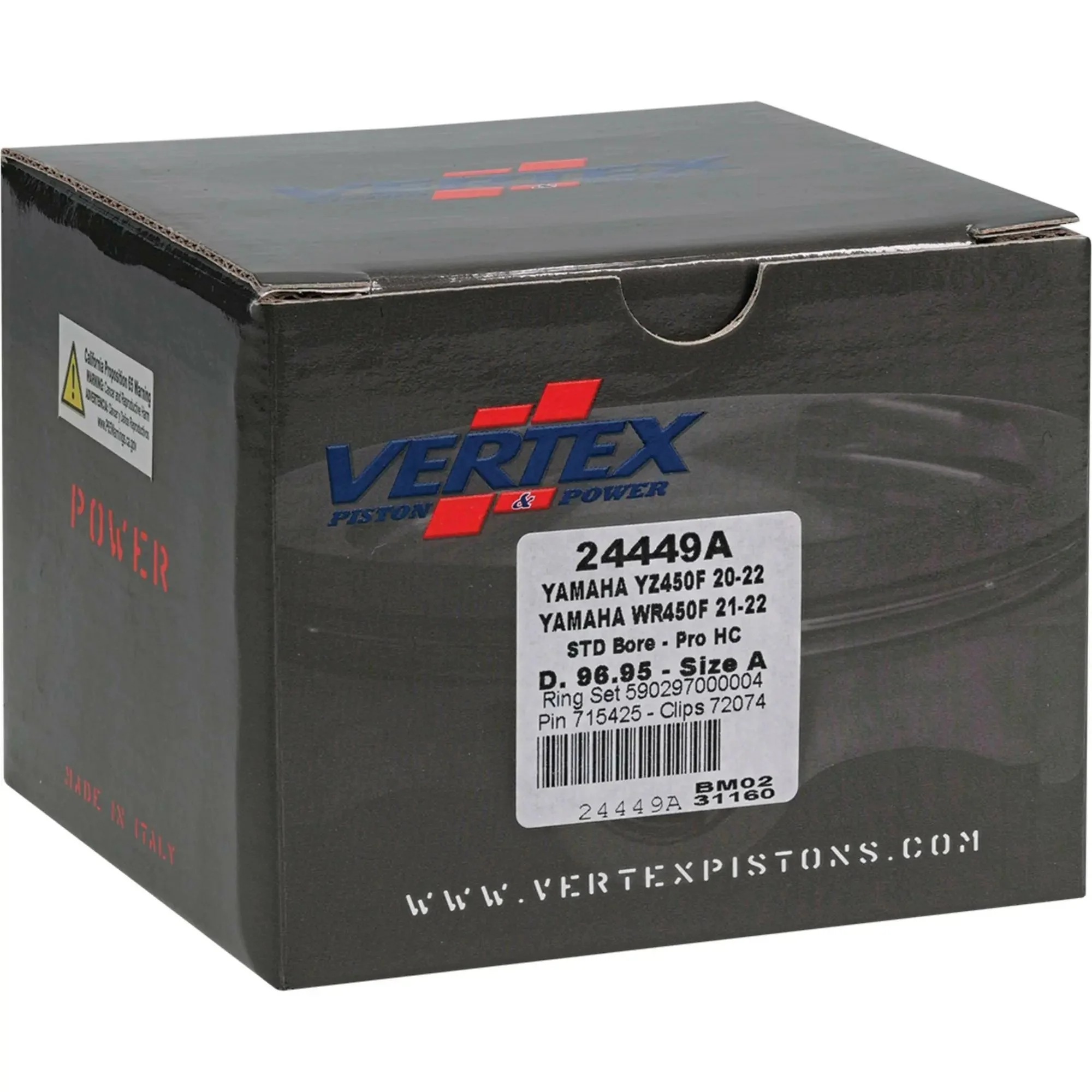 Piston Kit Hc Forged 96.95/Std 13.8:1 Yam - Image 4