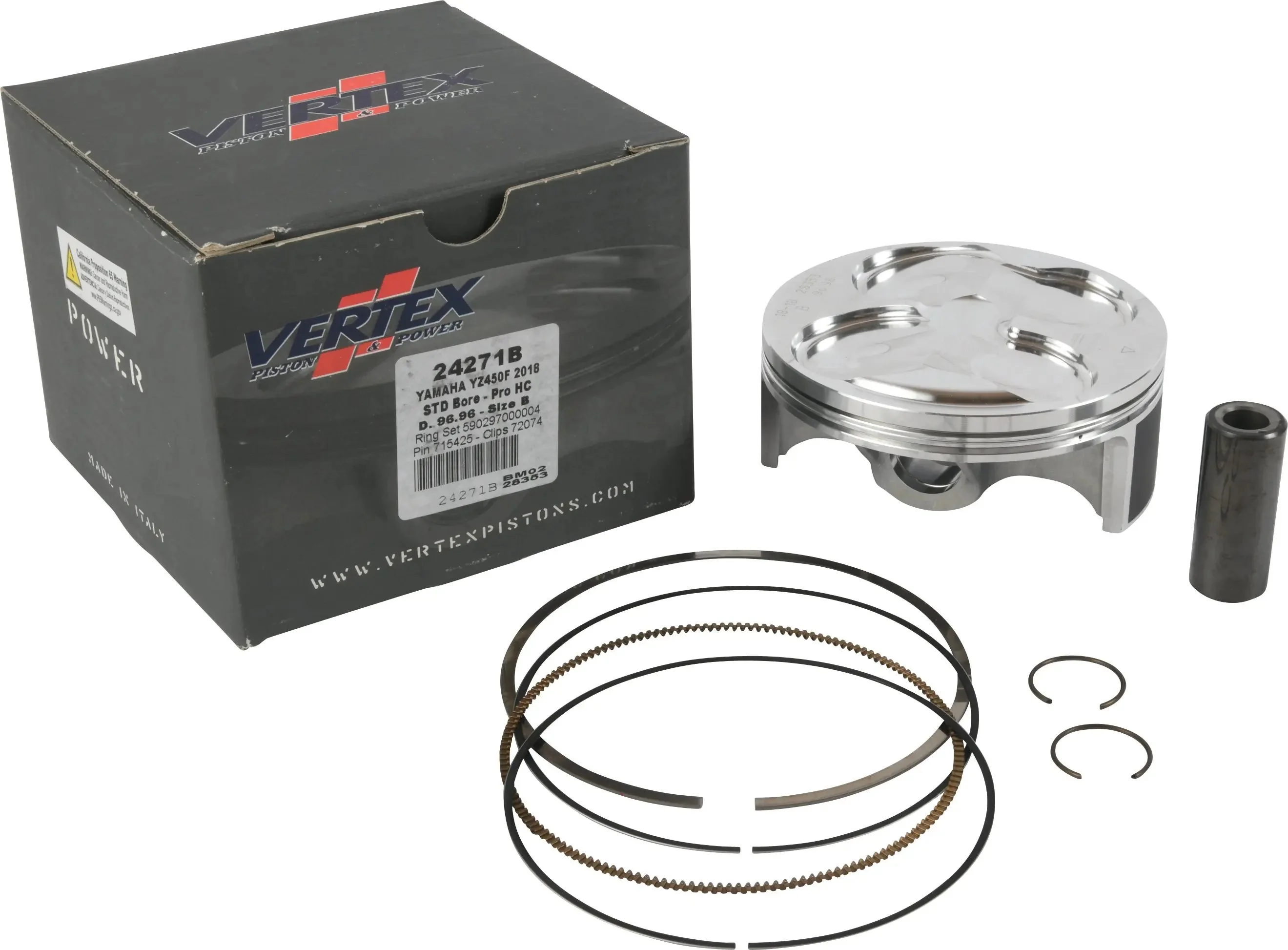 Piston Kit Hc Forged 96.96/Std 14.6:1 Yam - Image 3