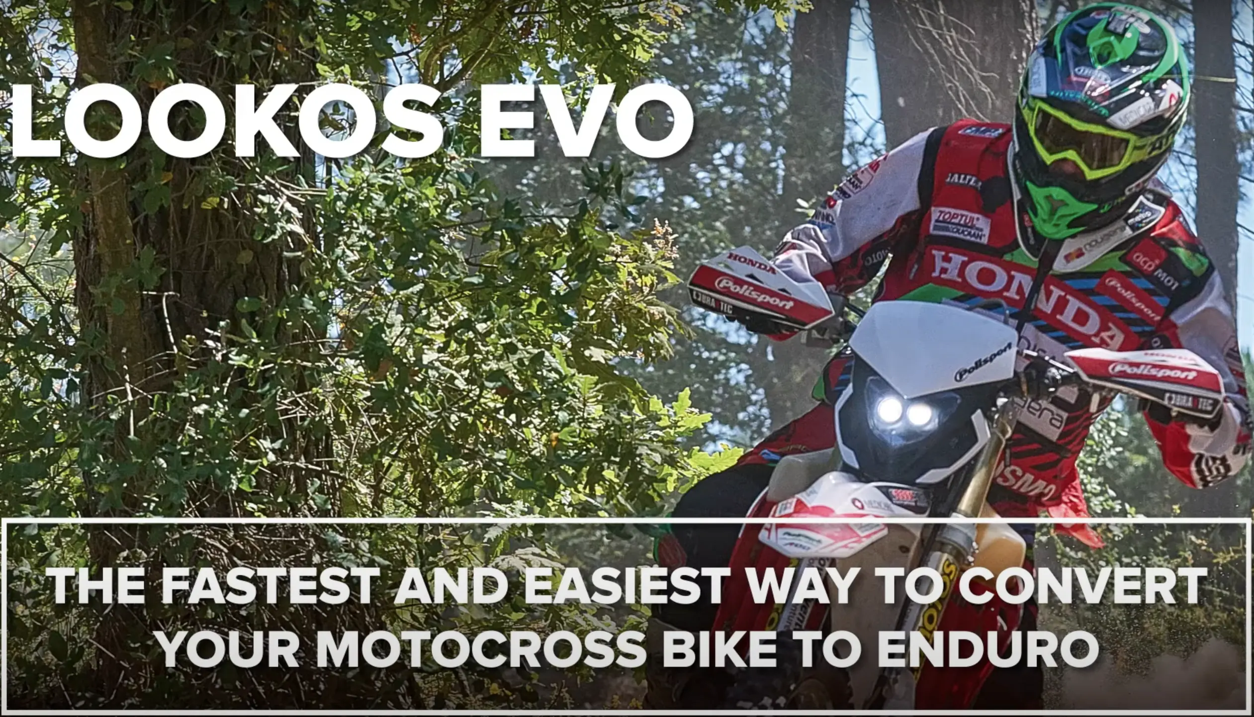 Polisport Lookos EVO Headlight - Universal Battery Powered Headlight for Dirtbikes & Dualsport - Image 6