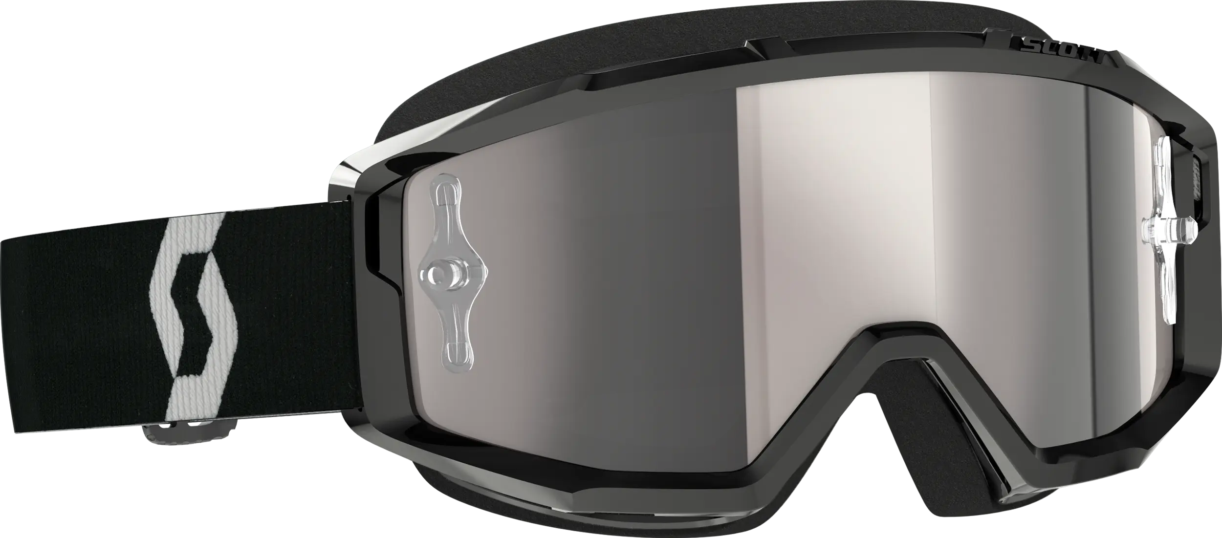 Primal Goggle Black/White Silver Chrome Works - Image 3