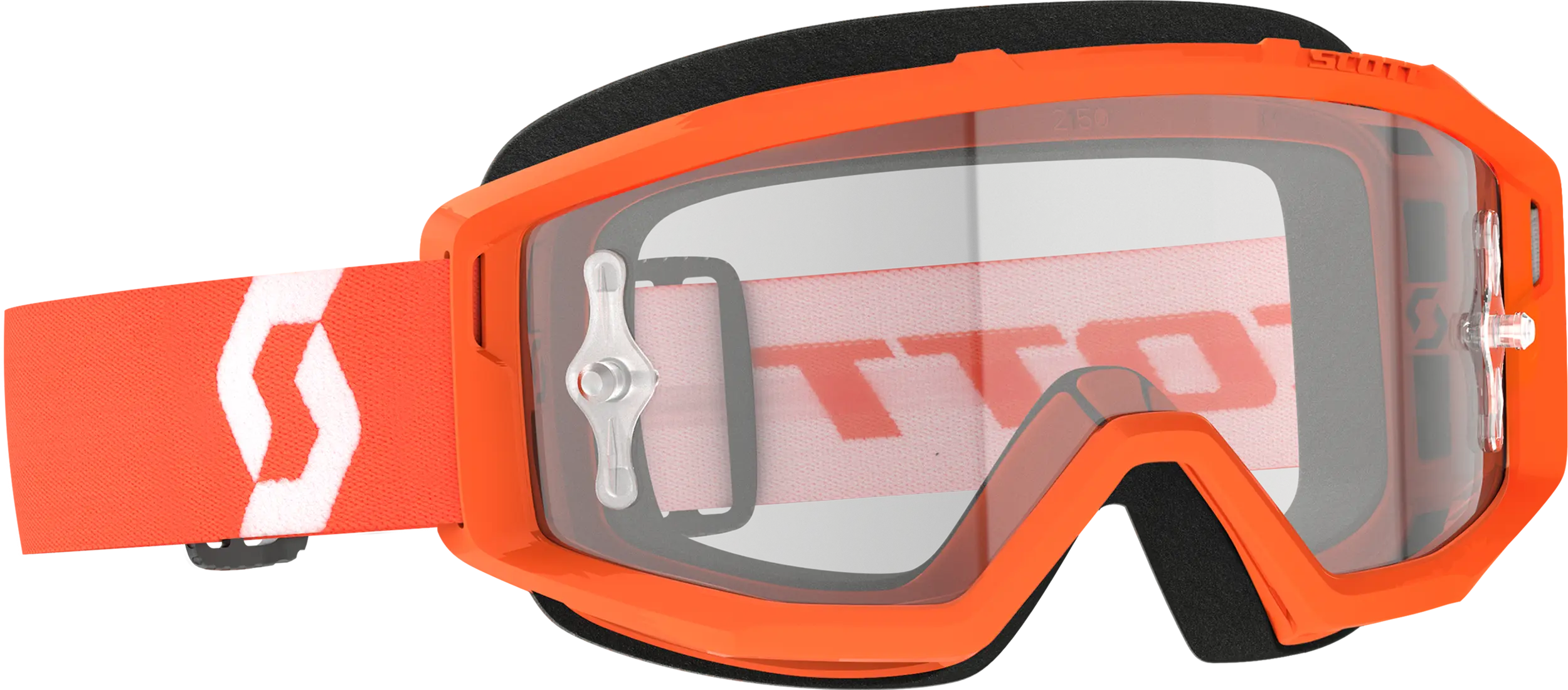 Primal Goggle Orange/White Clear Works - Image 3