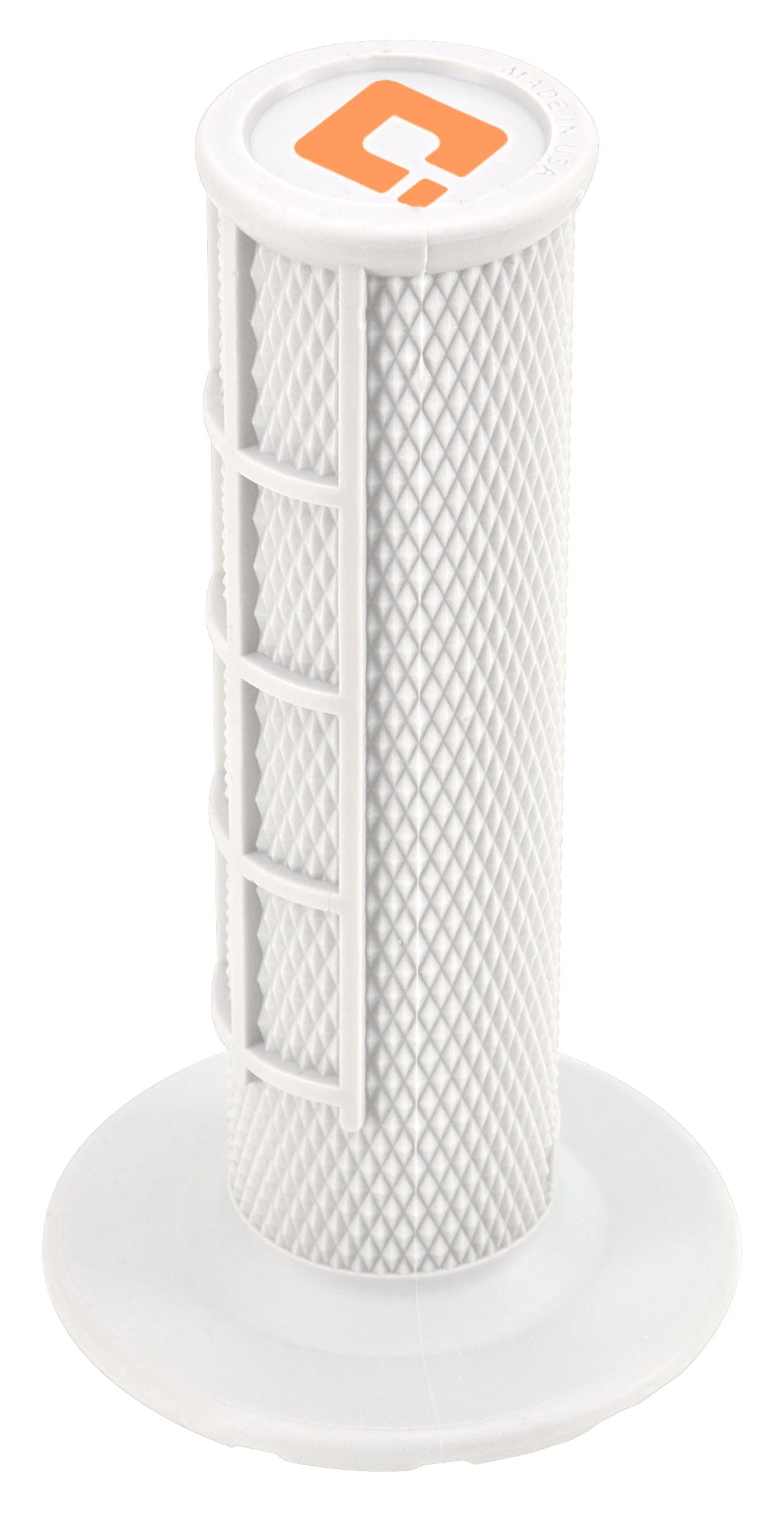 ODI Pro Edition Half Waffle Grips - White - Dirtbike and Surron Grips