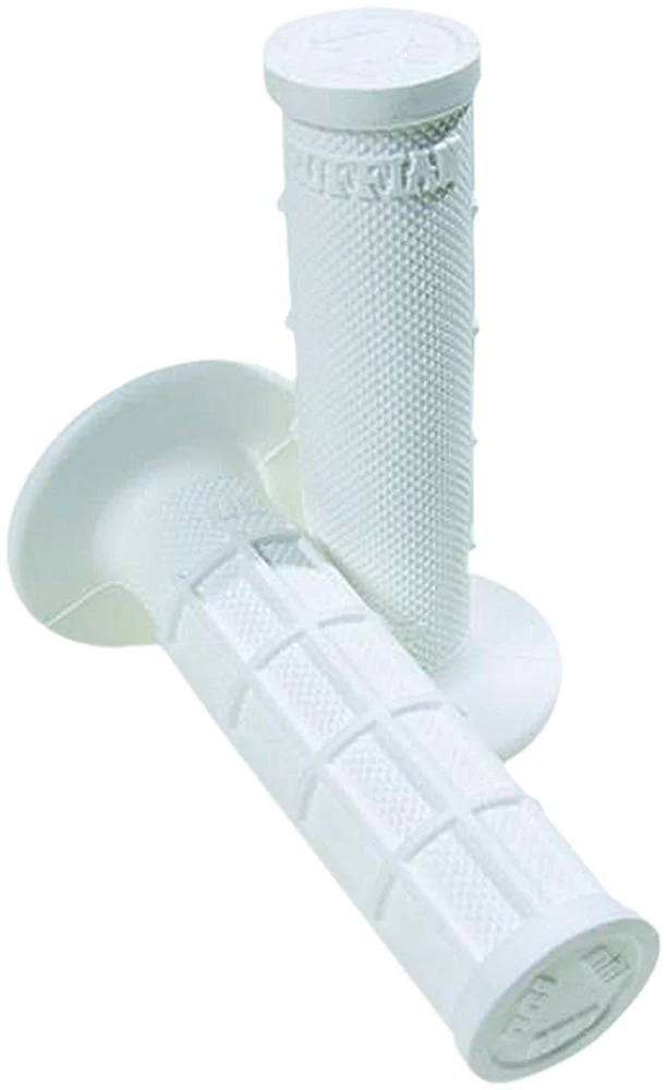 ODI Pro Edition Half Waffle Grips - White - Dirtbike and Surron Grips - Image 2