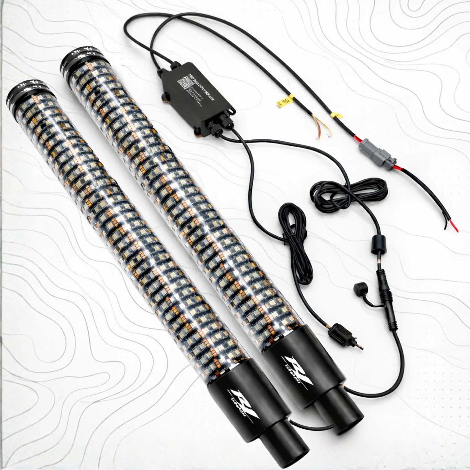 R1 Industries Pro Series LED Light Whips – World's Best LED Whips - Lifetime Warranty | 2ft Fatty, 3ft & 4ft | Pair - Image 2