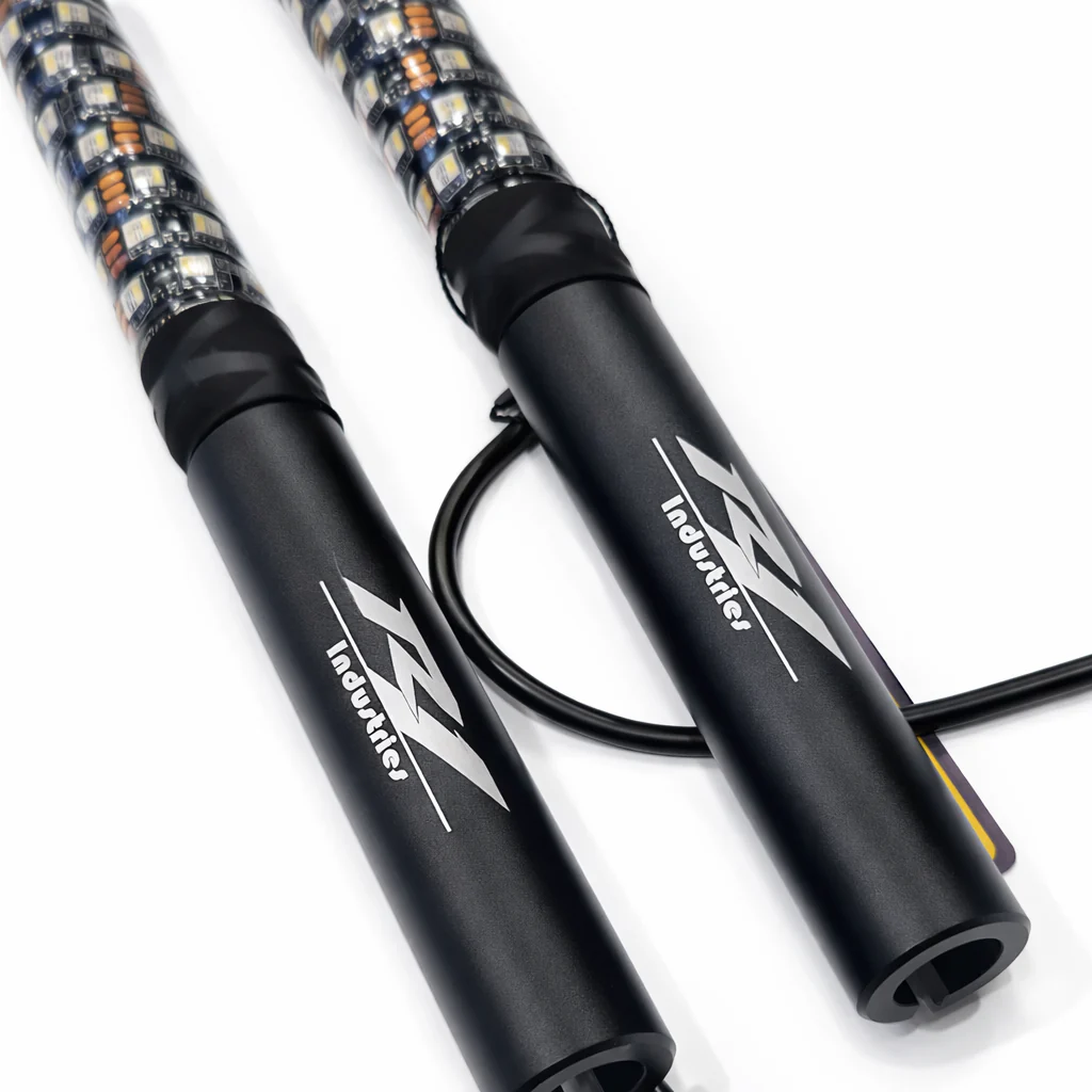 R1 Industries Pro Series LED Light Whips – World's Best LED Whips - Lifetime Warranty | 2ft Fatty, 3ft & 4ft | Pair - Image 5