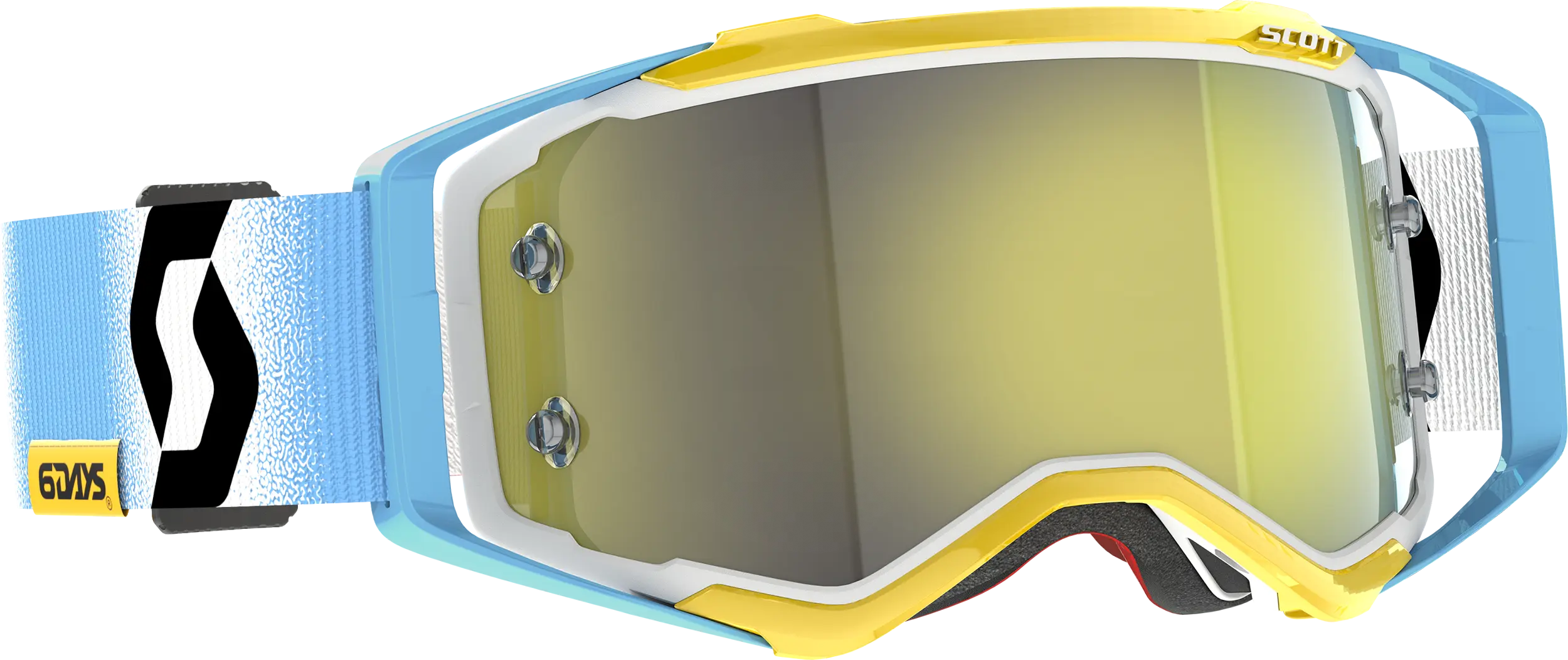 Prospect 6 Days Le Goggle 2023 Argentina Wht/Blu Ylw Chrome W - Image 3