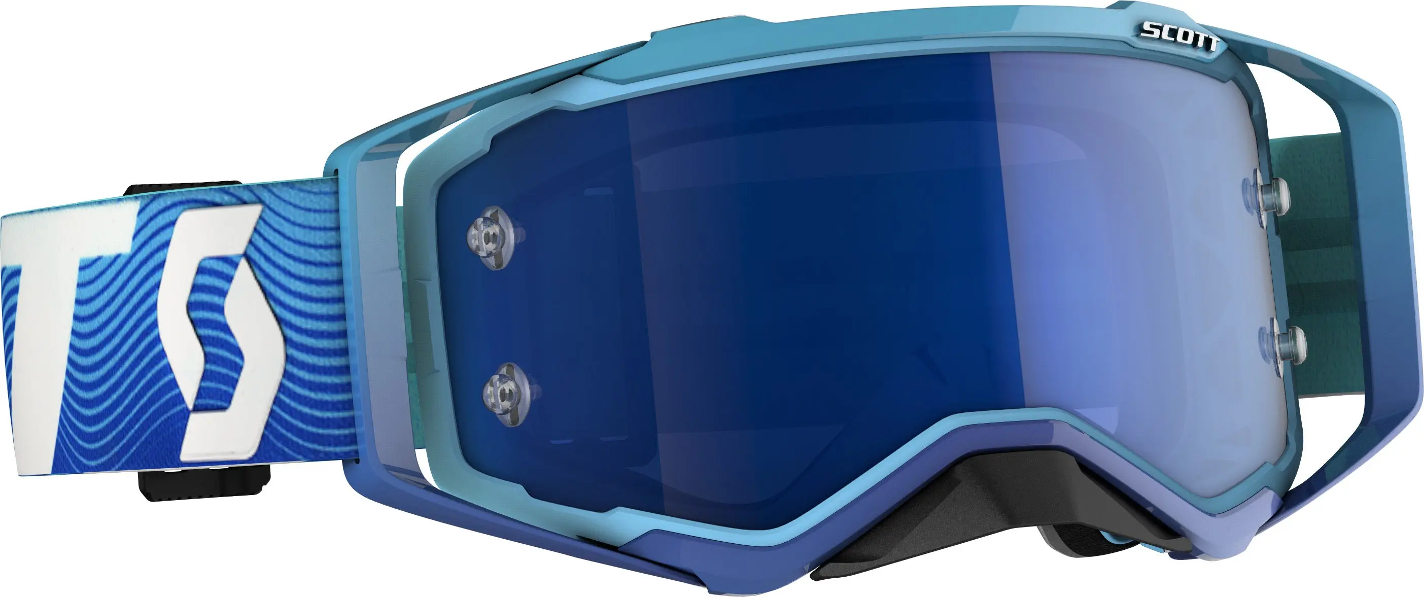Prospect Goggle Blue/White Electric Blue Chrome Works - Image 5