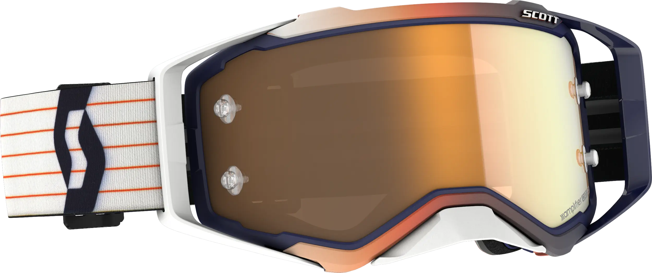 Prospect Goggle Blue/ White W/Gold Chrome Amp Works - Image 3