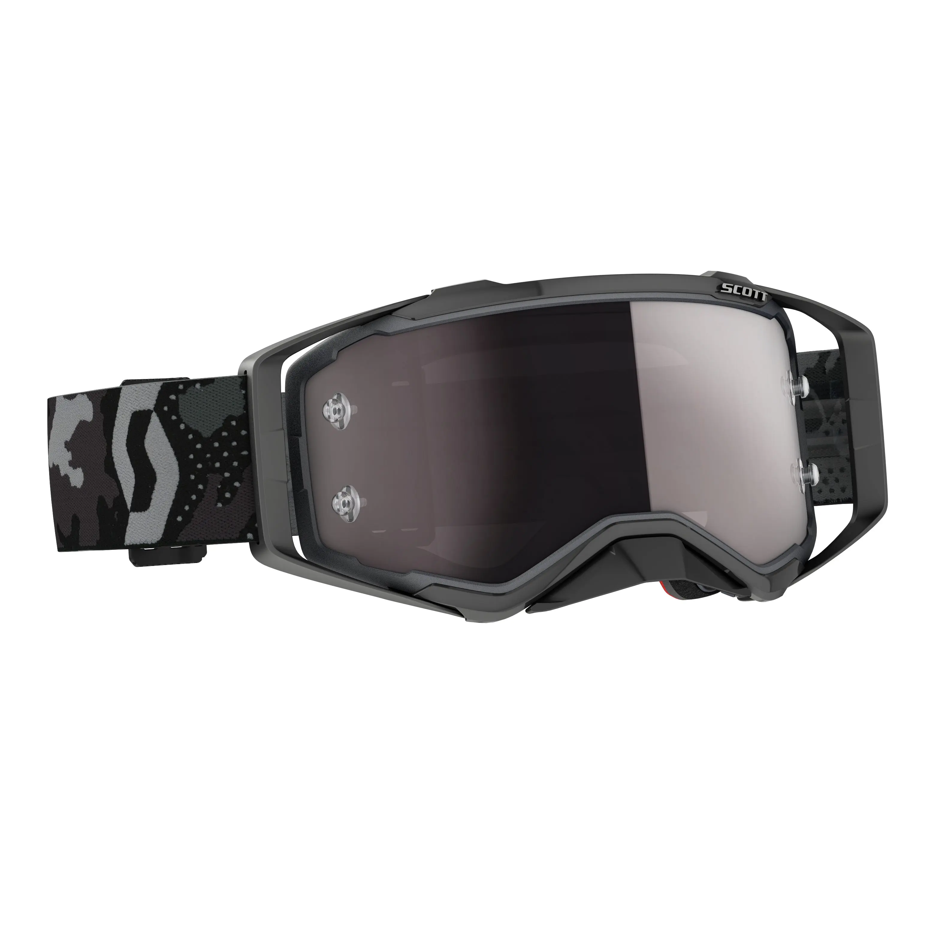 Prospect Goggle Dark Grey/ Blk W/Silver Chrome Works - Image 3