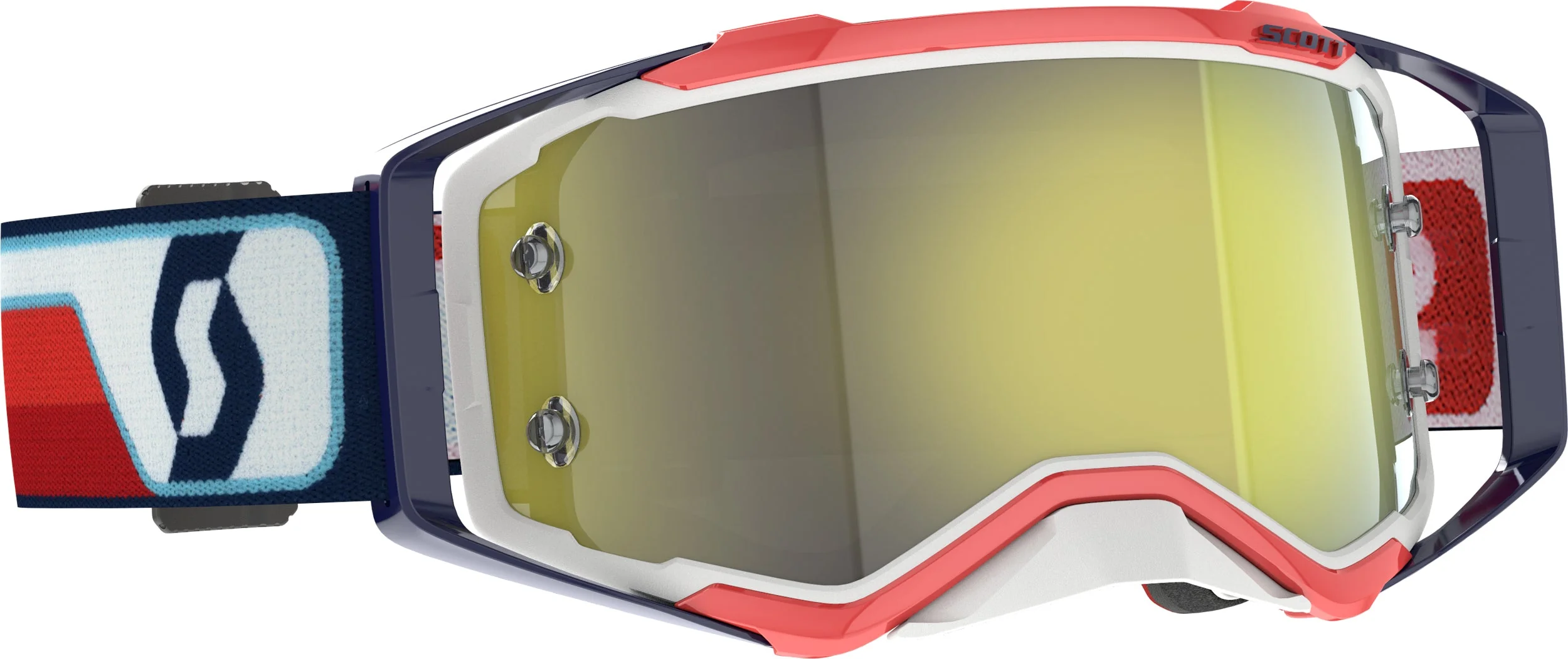 Prospect Goggle Red/White Yellow Chrome Works - Image 2