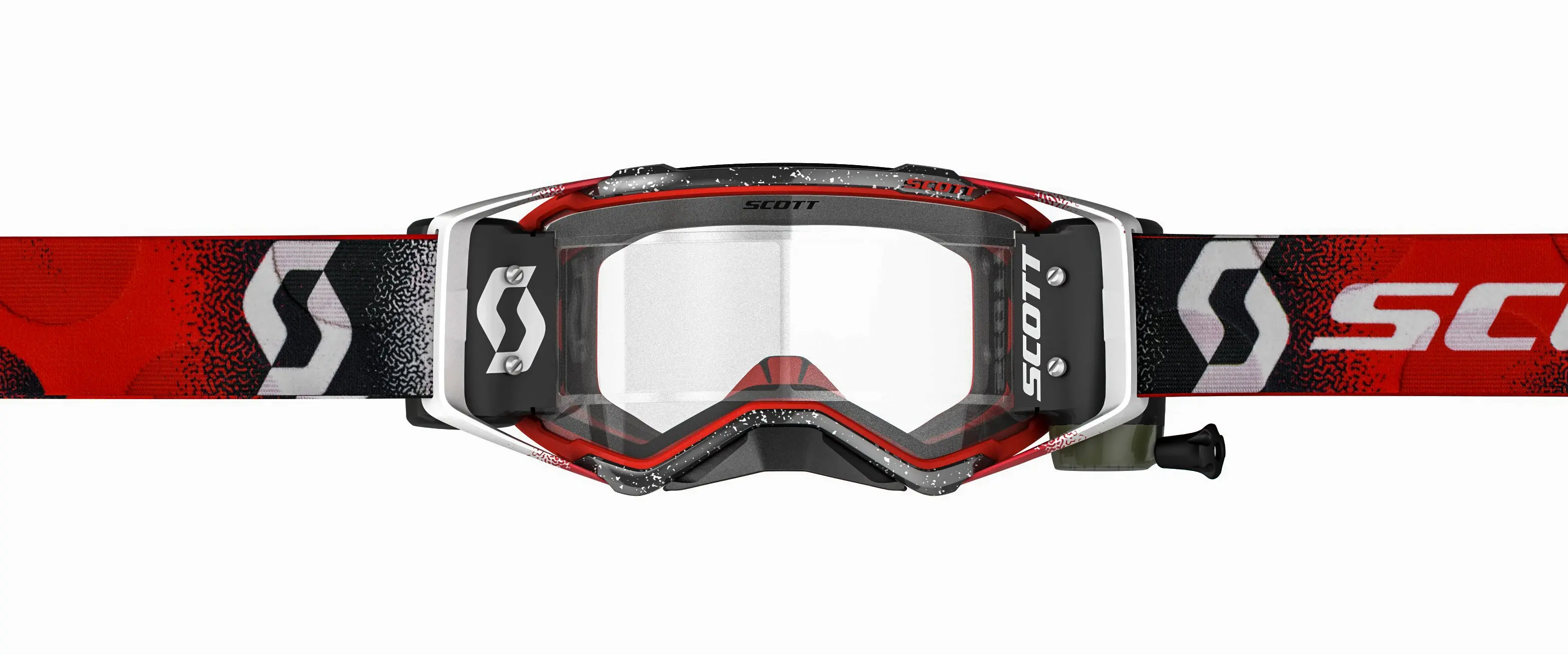 Prospect Goggle Wfs White/Red Clear Works W/2 Rolls Film - Image 2