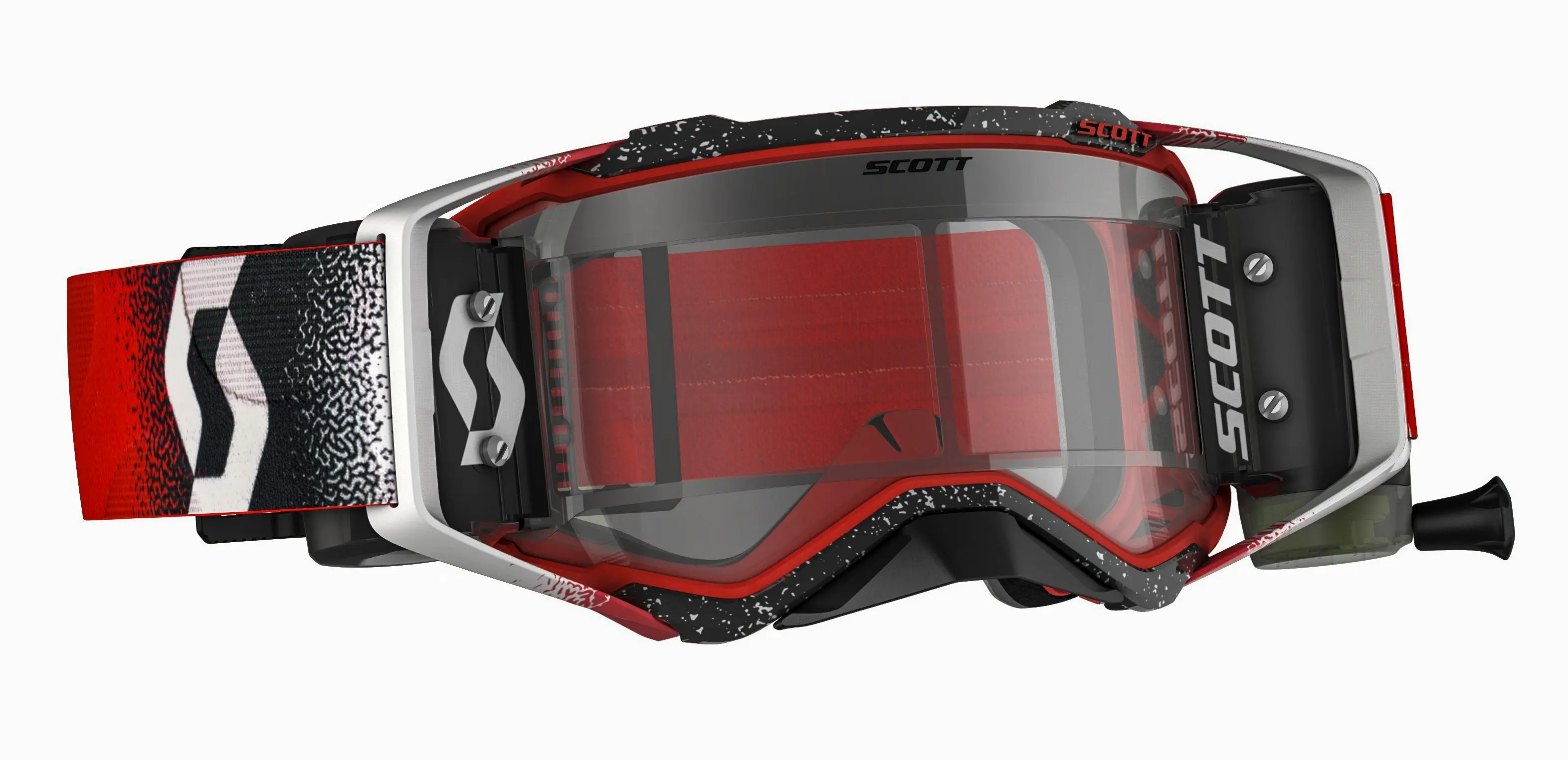 Prospect Goggle Wfs White/Red Clear Works W/2 Rolls Film - Image 4