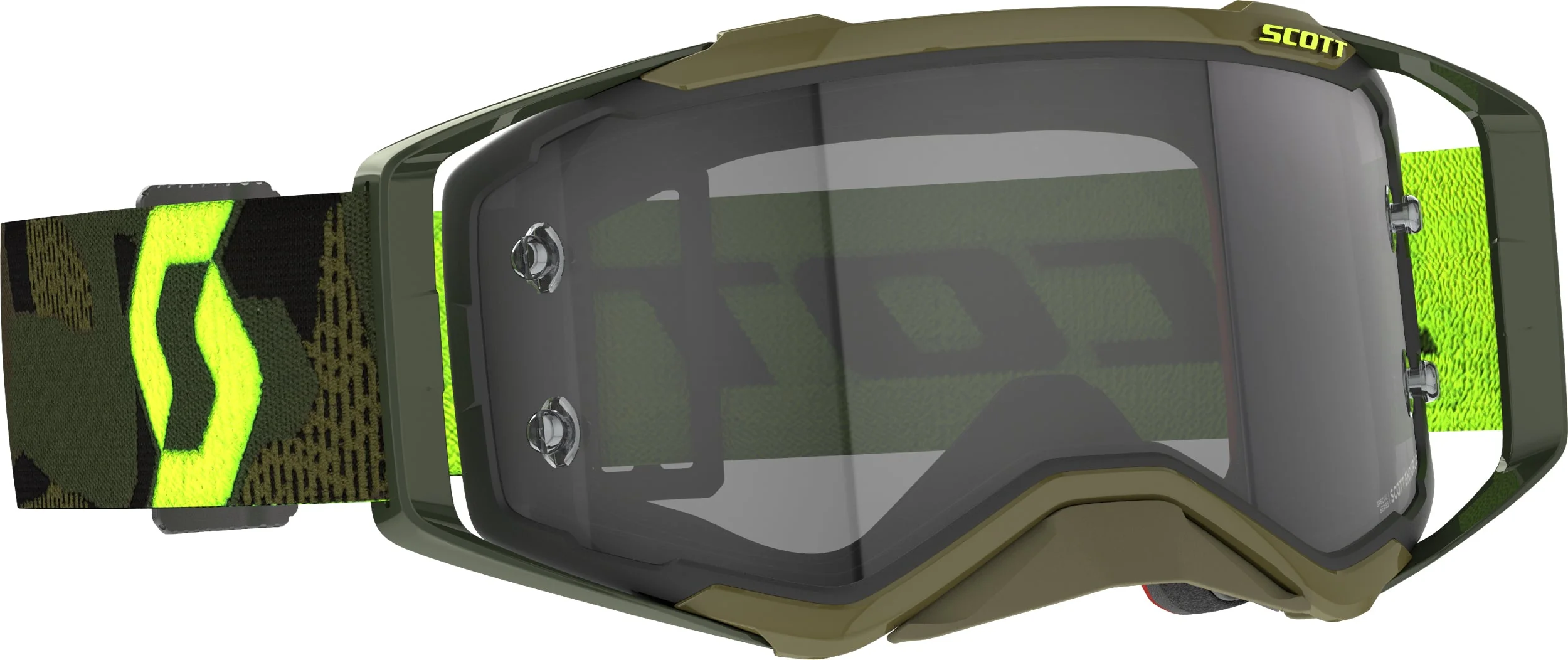Prospect Ls Goggle Kaki Grn/Neon Ylw Grey Works - Image 2