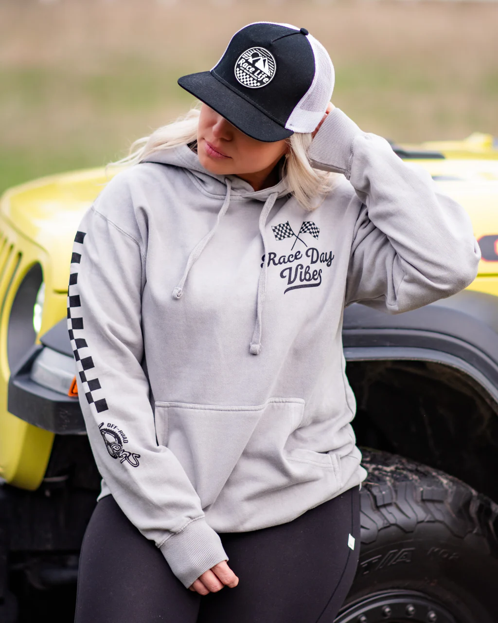 Race Day Vibes Unisex Pullover Hoodie - Image 2