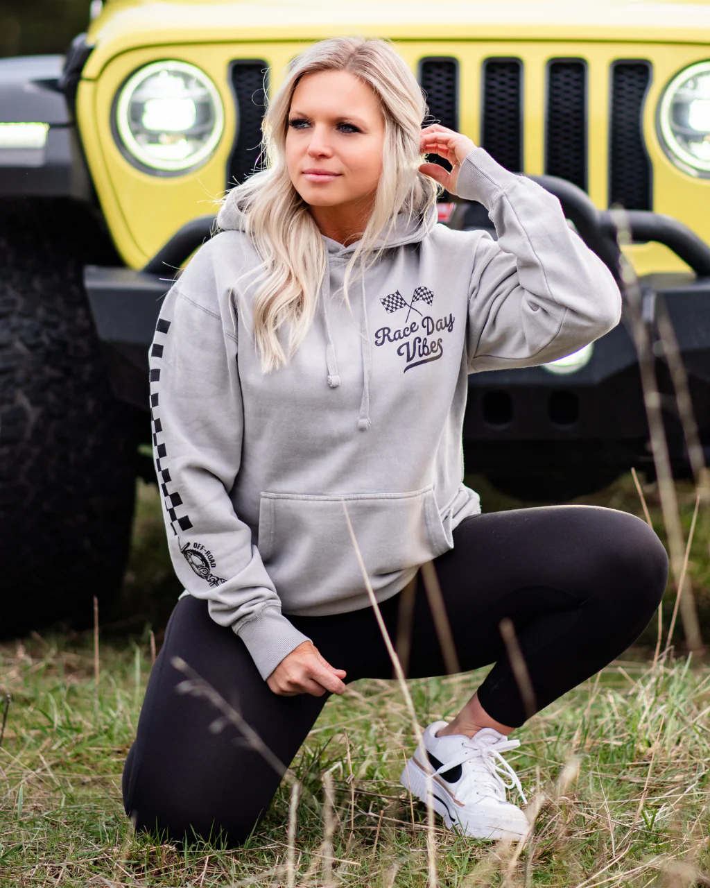 Race Day Vibes Unisex Pullover Hoodie - Image 3