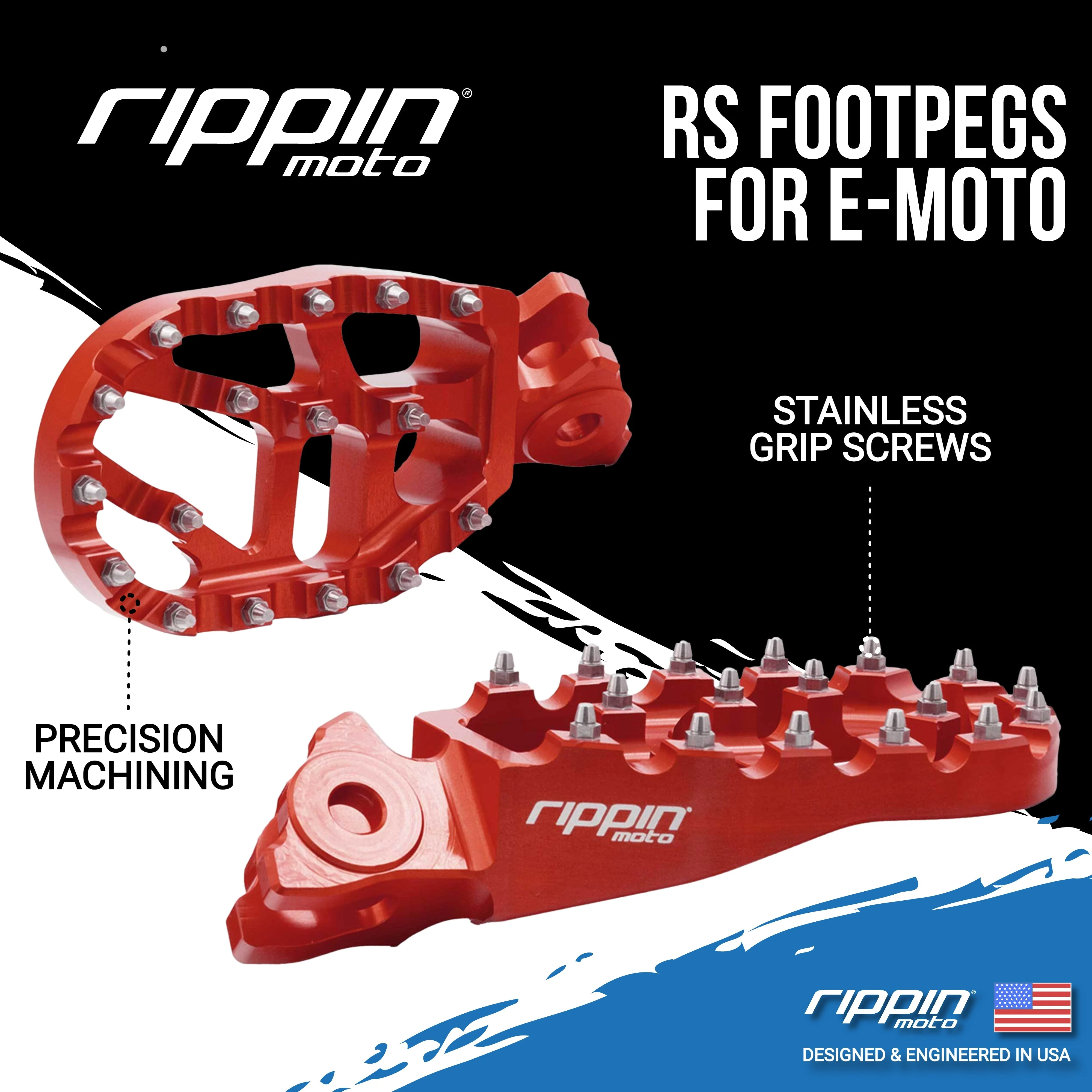 Race Spec Foot Pegs for E-Moto - Sur-Ron LBX | E-Ride PRO | Talaria Sting MX3/MX4 | Altis Sigma - Image 2