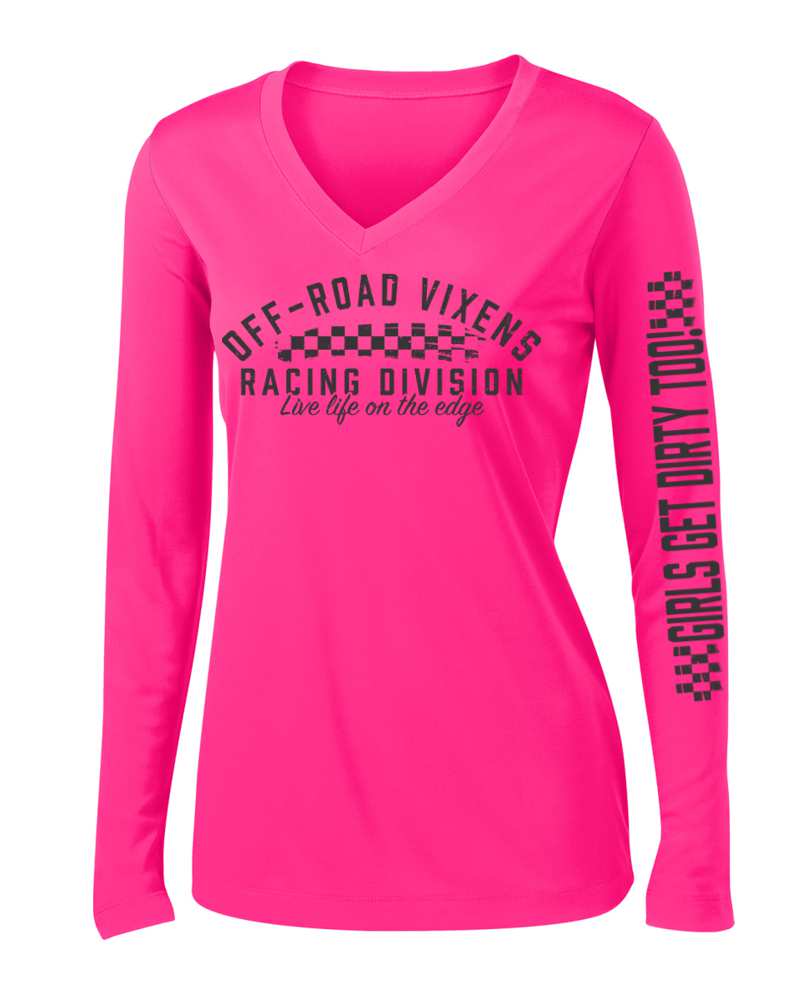 Racing Division LS Tech Tee - Neon Pink - Image 6