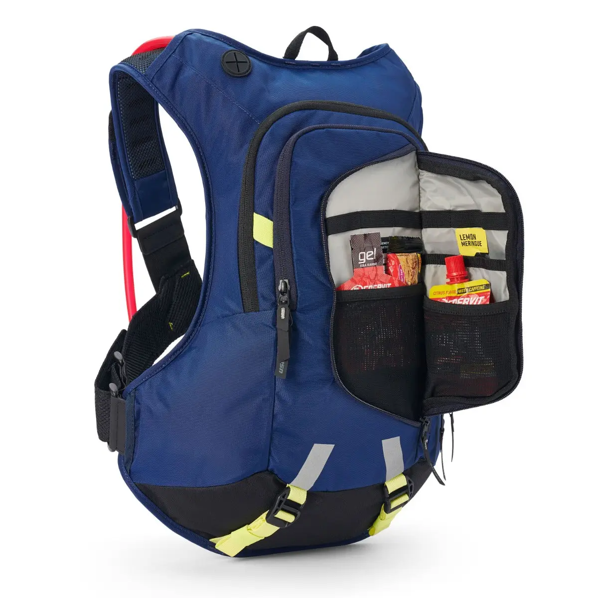 USWE Moto Hydro 12L Factory Blue Hydration Pack PNP Tube - Image 2