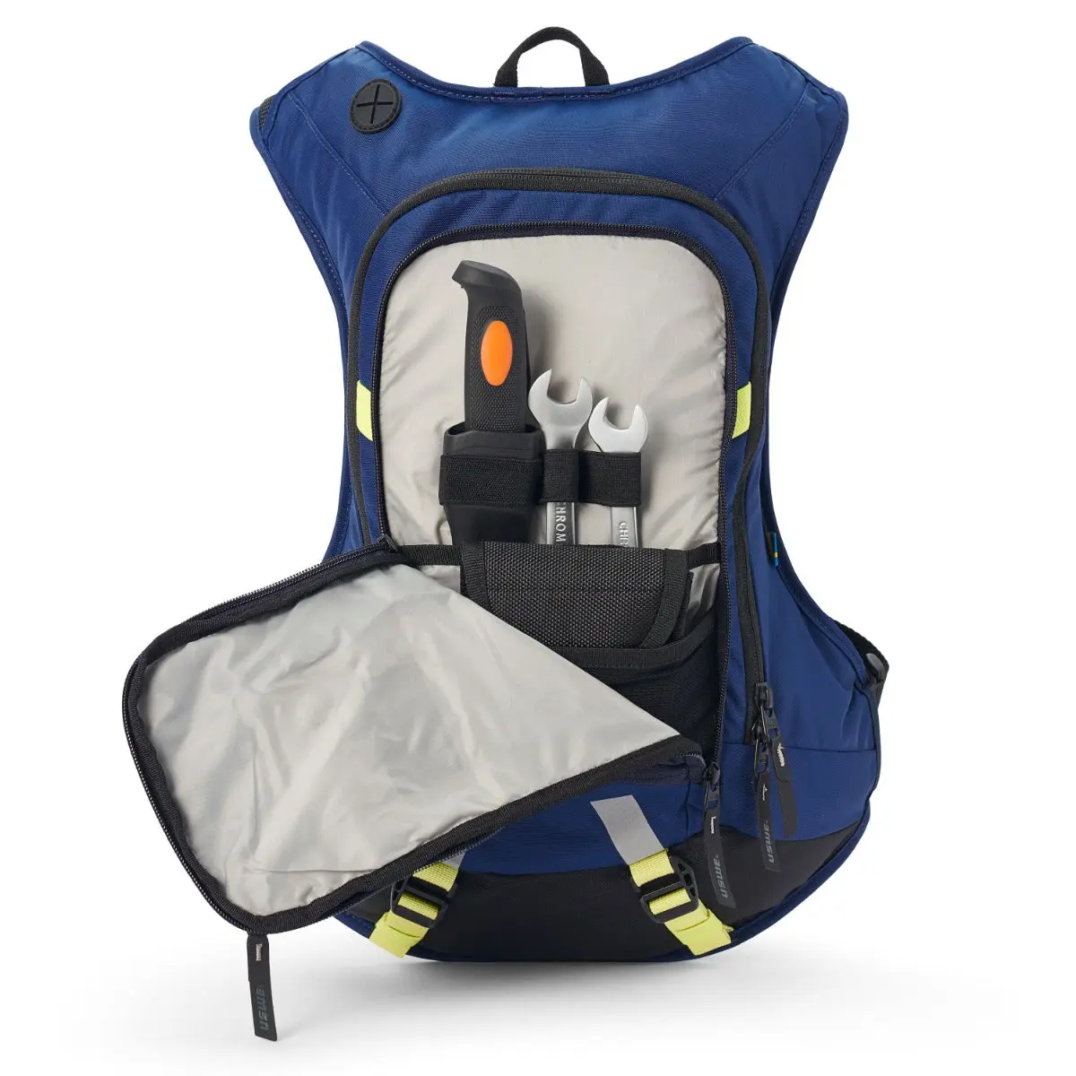 USWE Moto Hydro 12L Factory Blue Hydration Pack PNP Tube - Image 5