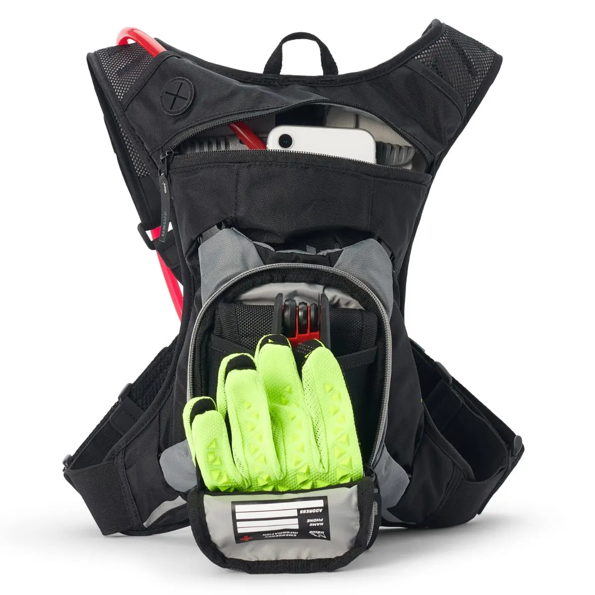 USWE Moto Hydro 3L Black Carbon Hydration Pack PNP Tube - Image 4