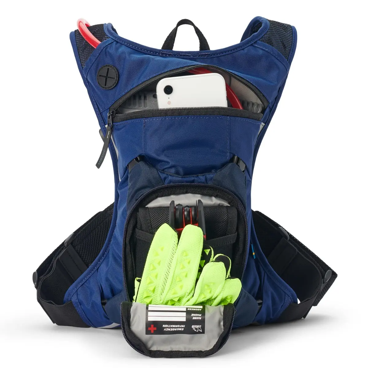 USWE Moto Hydro 3L Factory Blue Hydration Pack PNP Tube - Image 4
