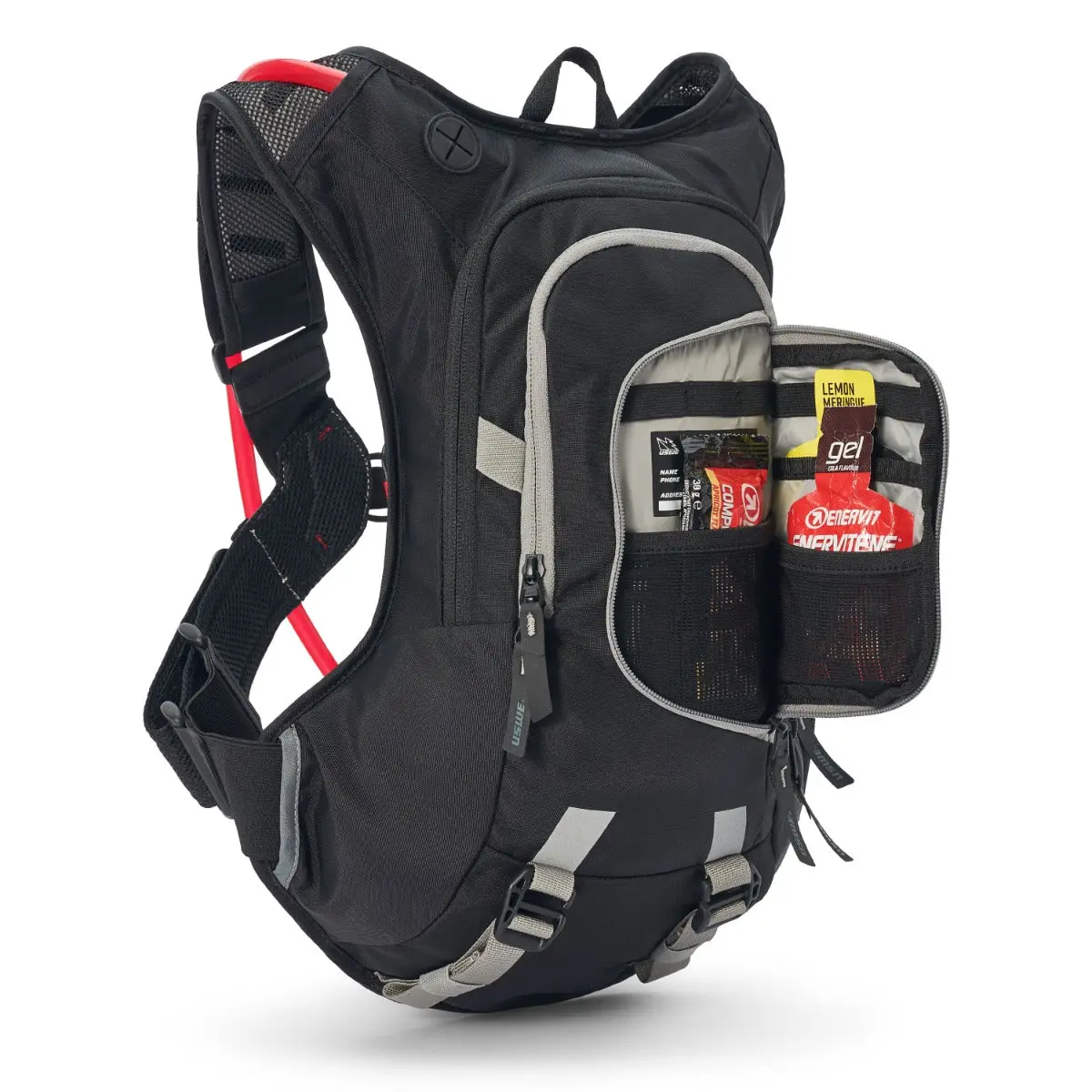 USWE Moto Hydro 8L Black Carbon Hydration Pack PNP Tube - Image 2
