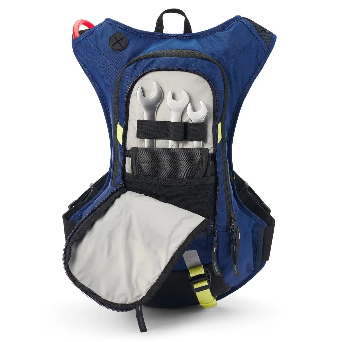 USWE Moto Hydro 8L Factory Blue Hydration Pack PNP Tube - Image 5
