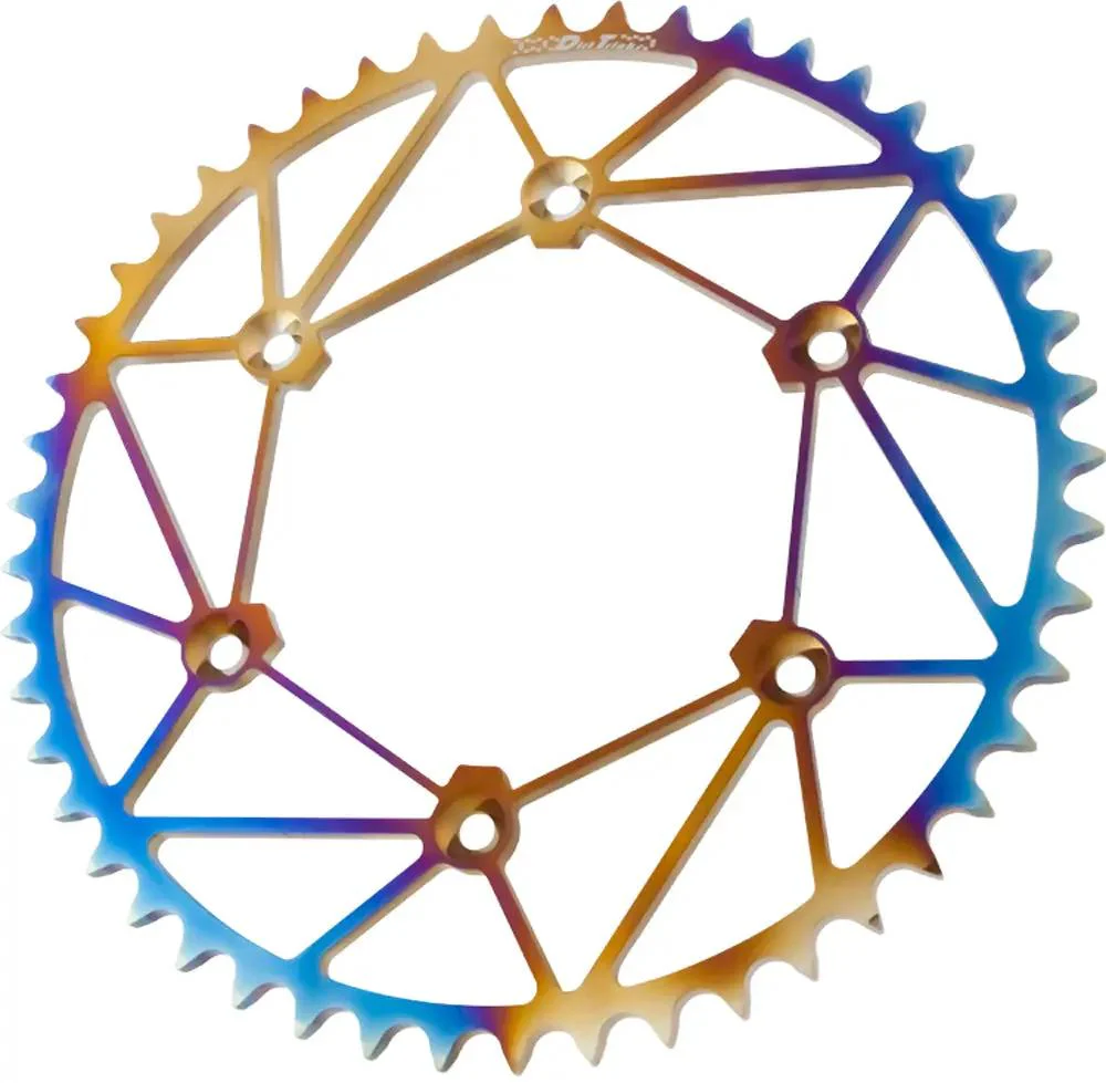Rear Sprocket Chromoly Stl/Zir 51t 520 Chromatic She
