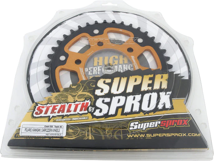 Rear Stealth Sprocket Alu/Stl 40t 520 Gld Kaw/Pol - Image 3