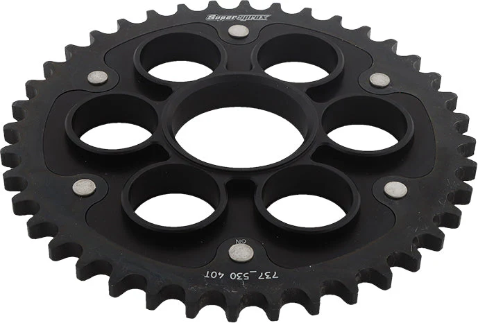 Rear Stealth Sprocket Alu/Stl 40t 530 Blk Duc - Image 2