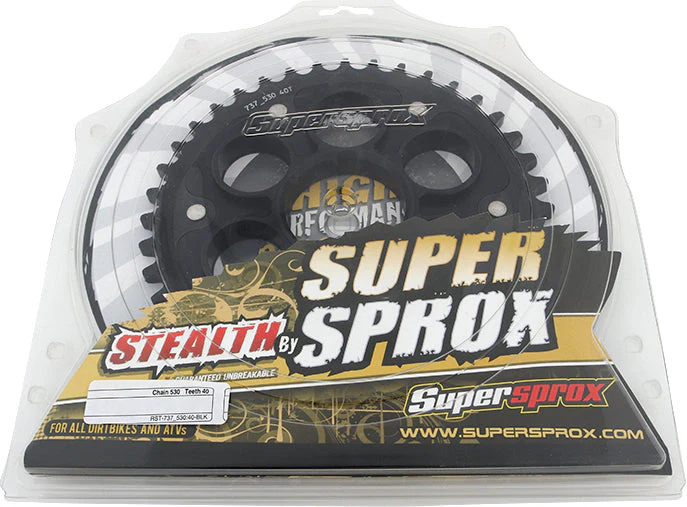 Rear Stealth Sprocket Alu/Stl 40t 530 Blk Duc - Image 3