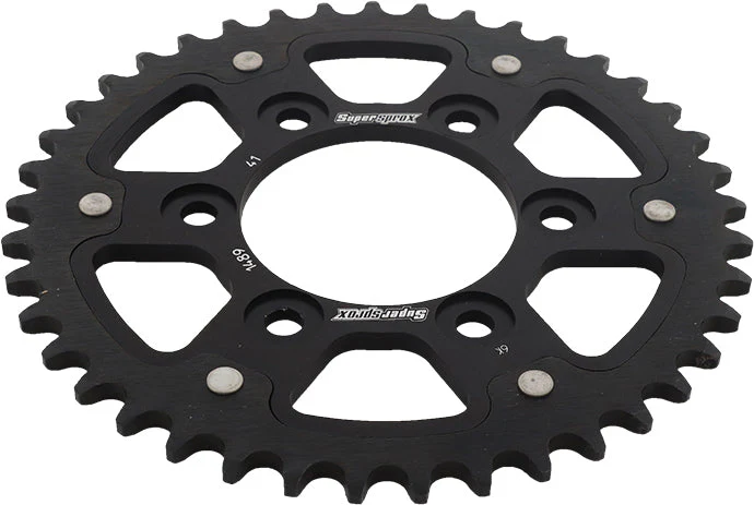 Rear Stealth Sprocket Alu/Stl 41t 525 Blk Kaw - Image 2