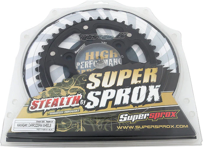 Rear Stealth Sprocket Alu/Stl 41t 525 Blk Kaw - Image 3