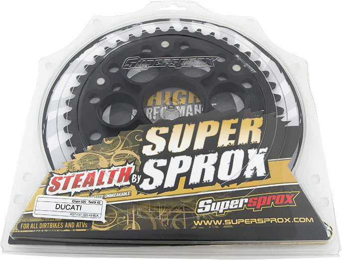 Rear Stealth Sprocket Alu/Stl 43t 525 Blk Duc - Image 3