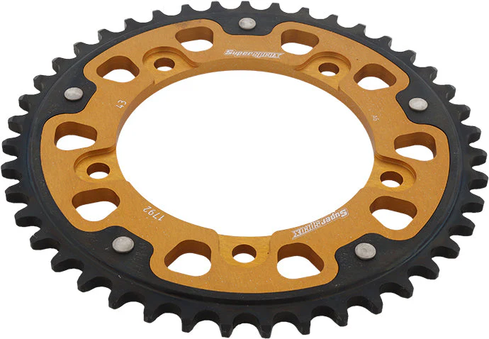 Rear Stealth Sprocket Alu/Stl 43t 525 Gld Suz/Tri - Image 2